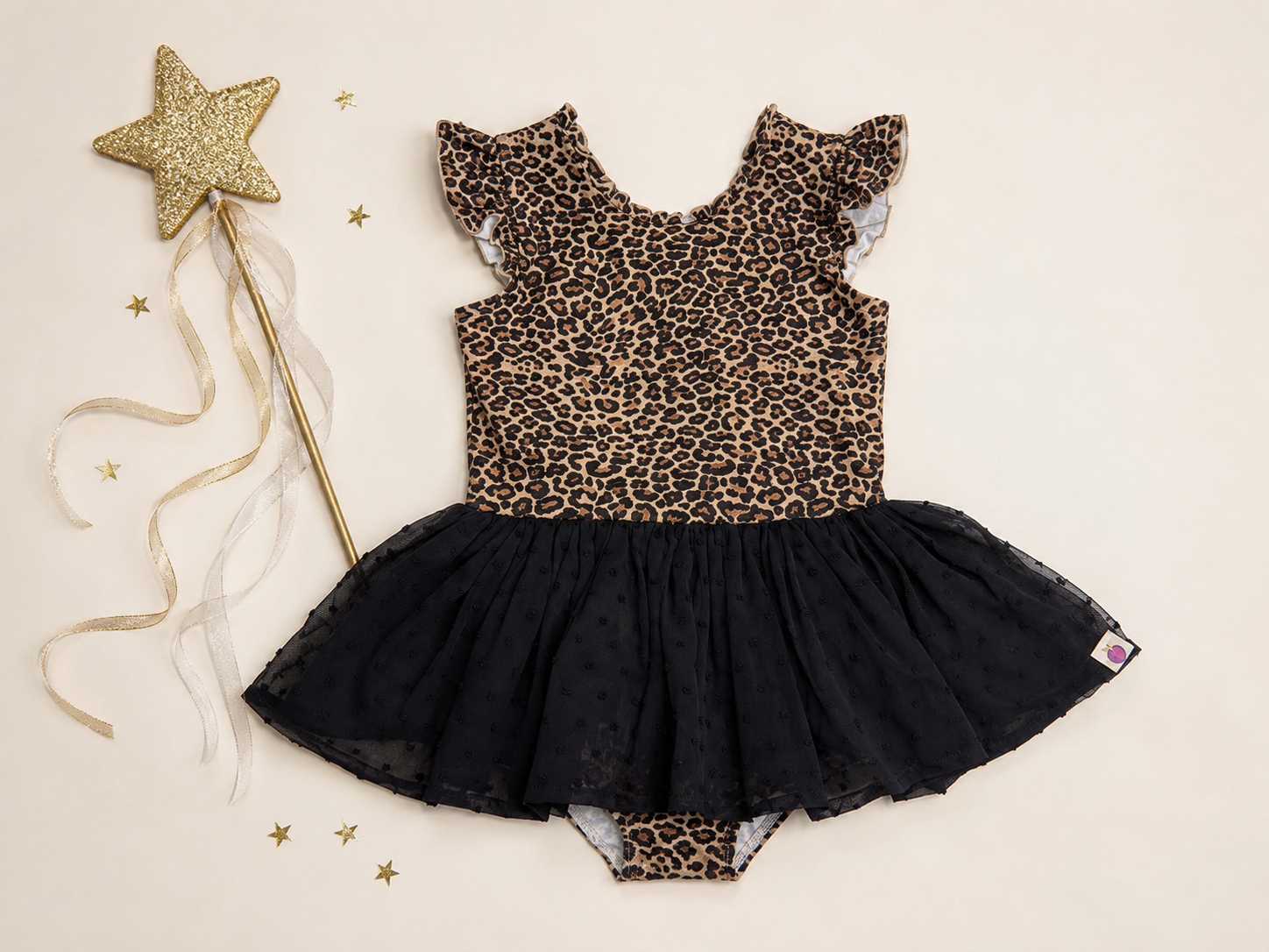 Farrah Clipdot Leotard - Wild Rosette