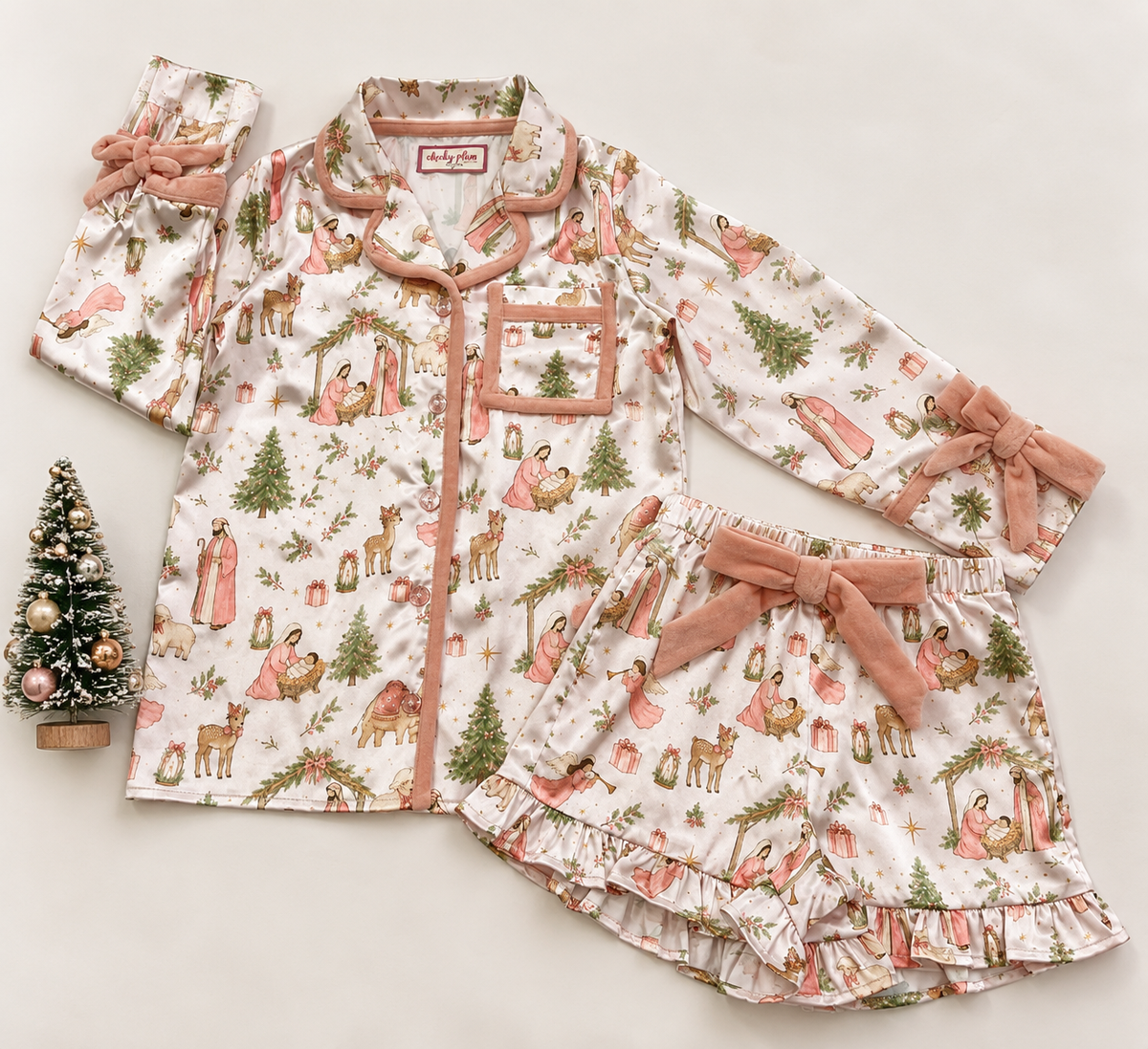 Satin Loungewear Set - O Holy Night (Pre-Order ships early November)