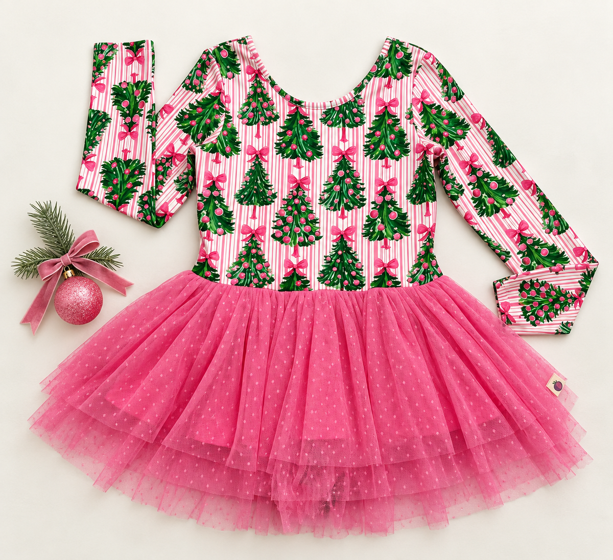 Leotard - Merry Pink Pines (Pre-Order ships end of October)