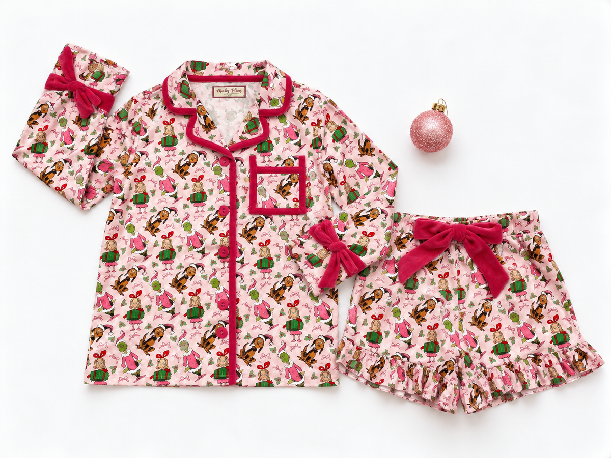Satin Loungewear Set - Whoville Wonder (Pre-Order ships early November)