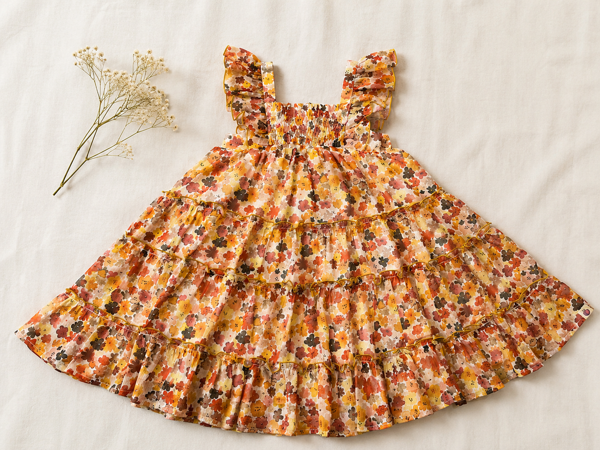 Brielle Dress - Falling Leaves (Pre-Order)