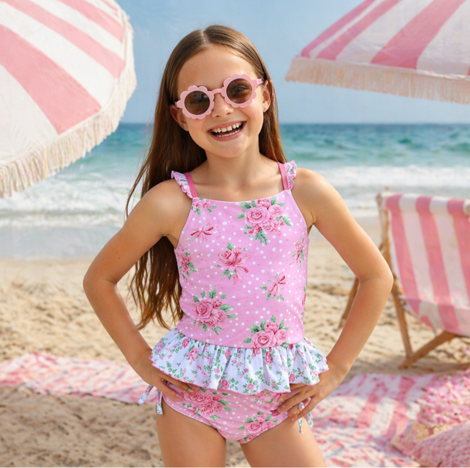 Selah Tankini Swimsuit - Shabby Rose (Pre-Order)
