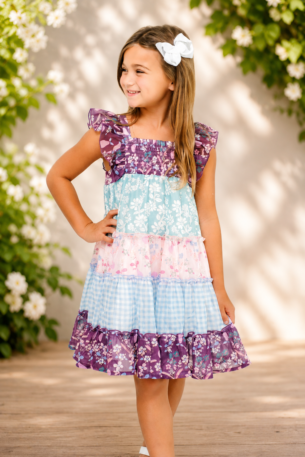 Brielle Dress - Mint & Mulberry