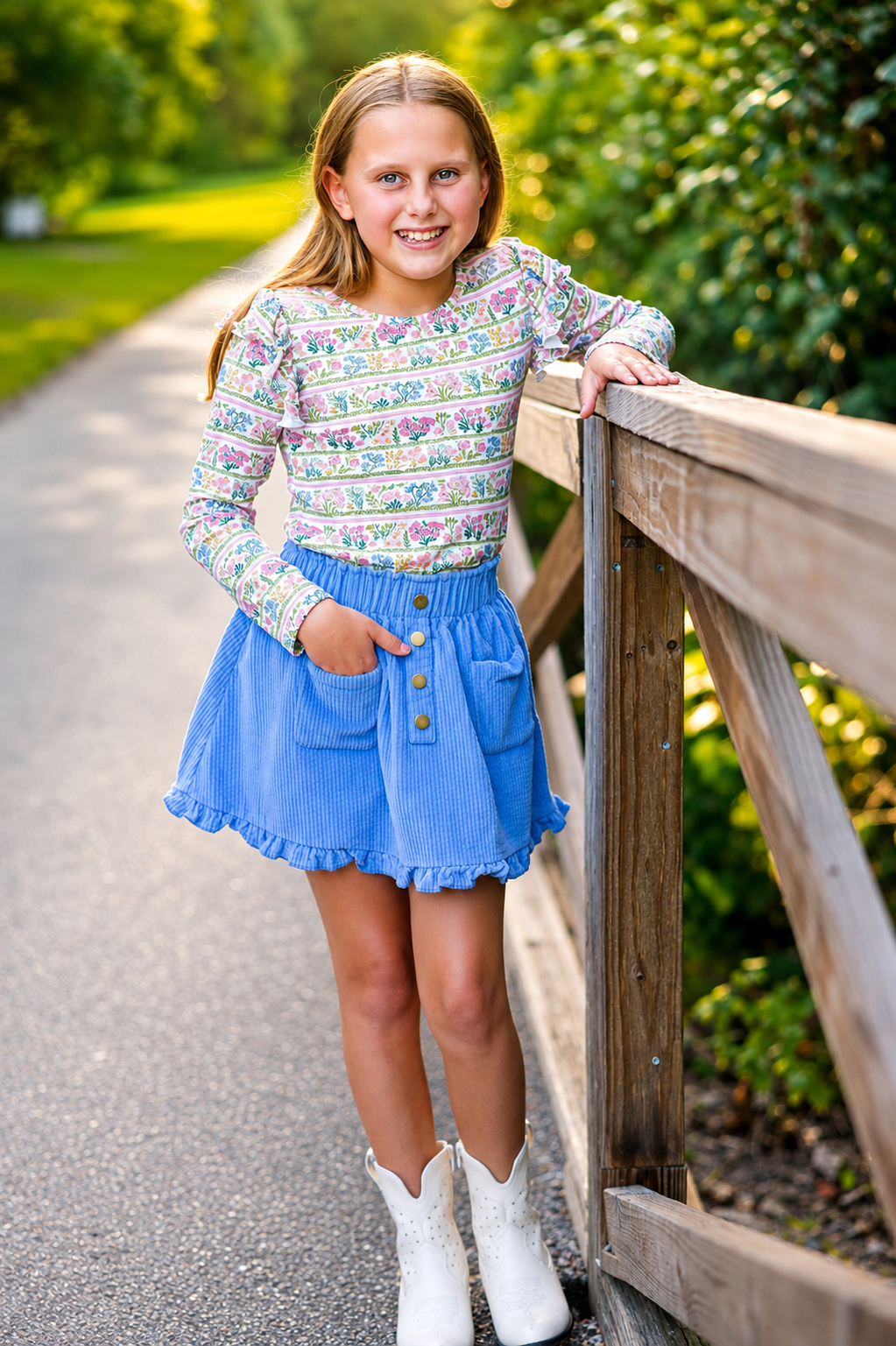 Vienna Corduroy Skirt - Botanical Society