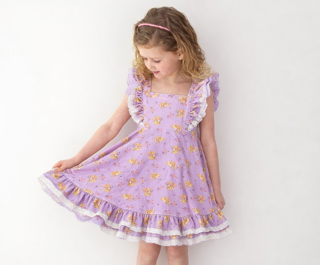 Drew Knit Dress - Cottontail Garden (Pre-Order)