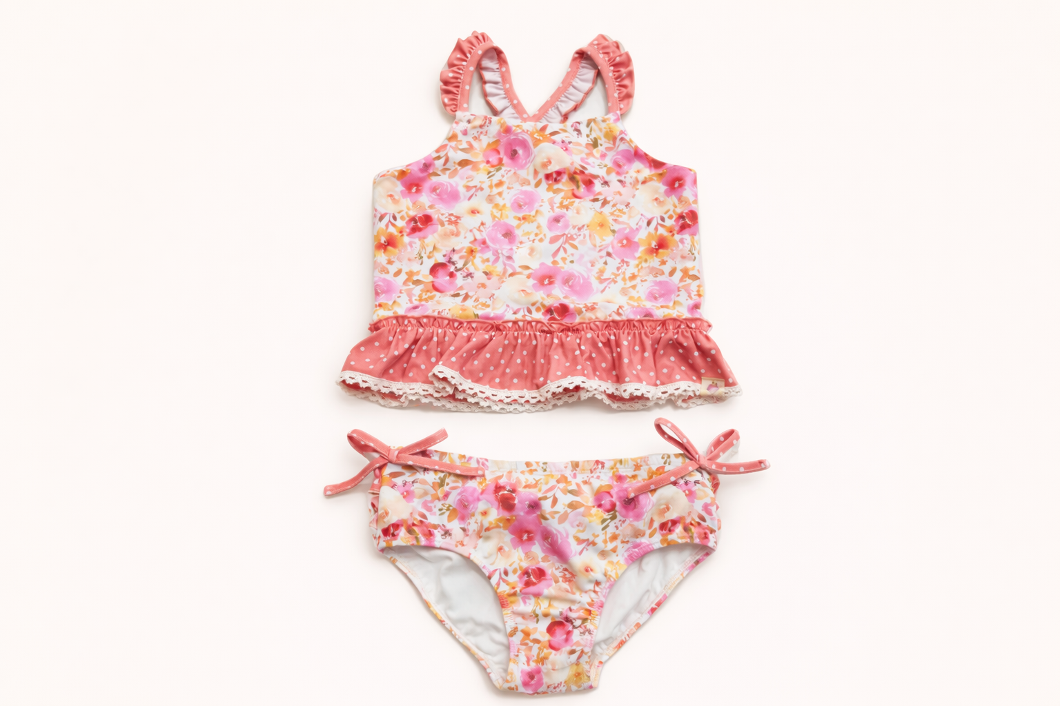 Selah Tankini Swimsuit - Pink Posy Parade (Pre-Order)
