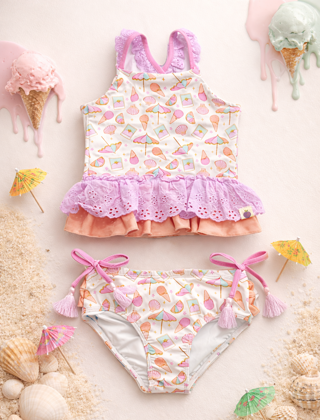 Selah Tankini Swimsuit - Seashell Sundae (Pre-Order)