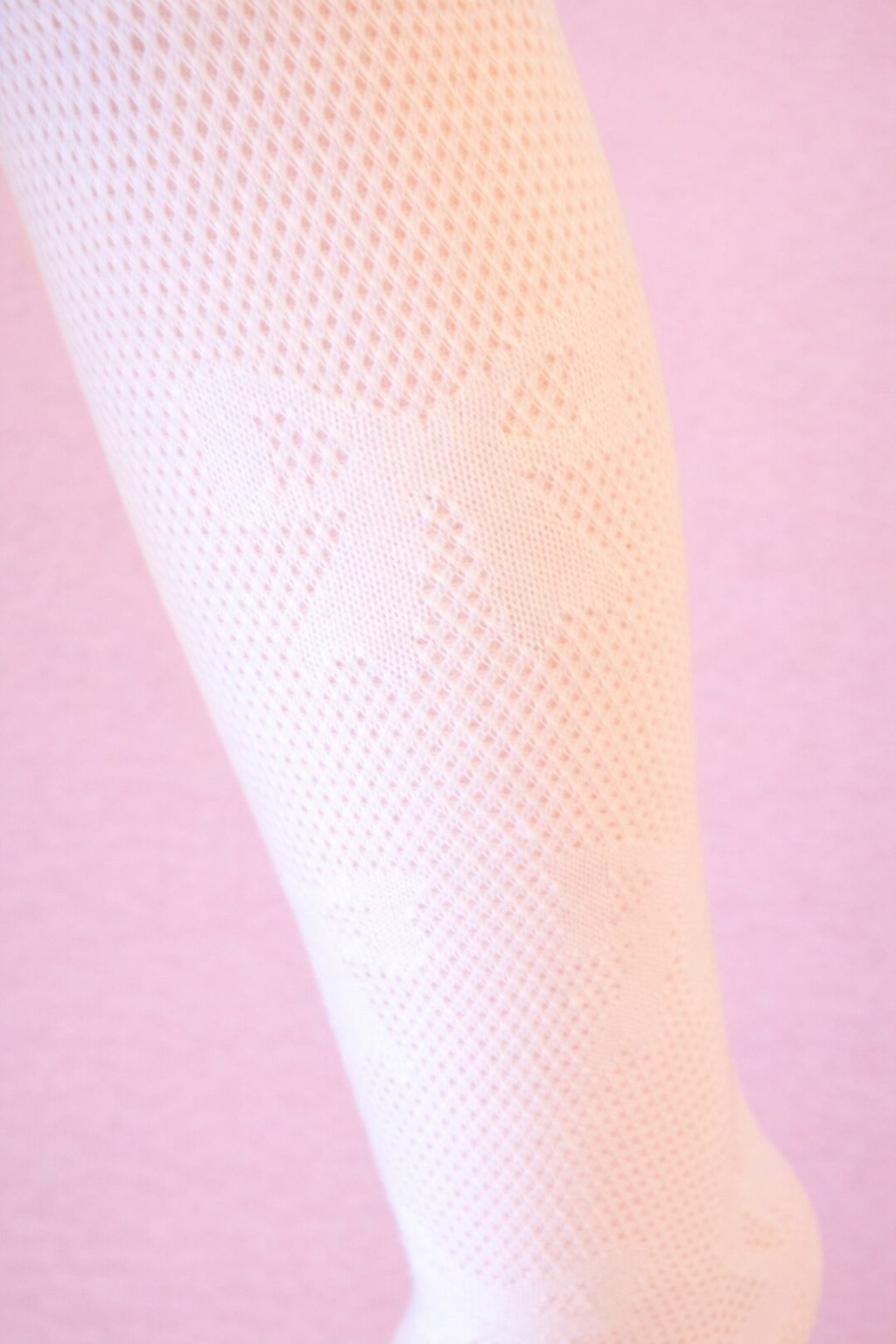 Bow Tights - White