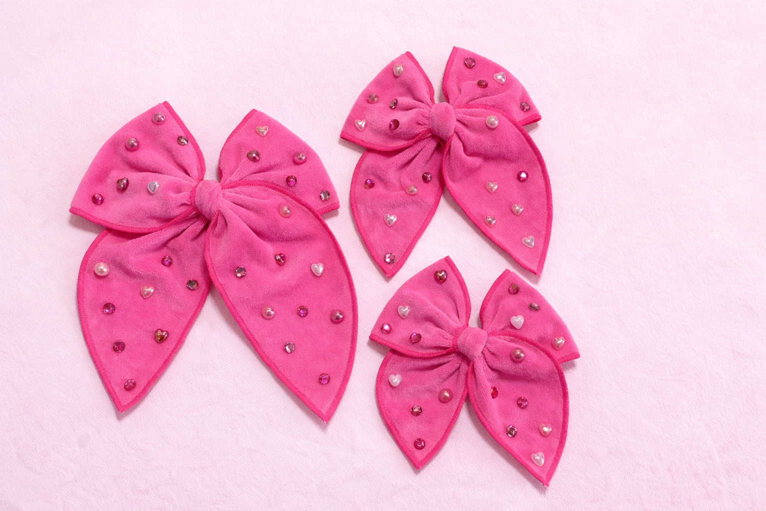 Velvet Hair Bow - Smitten