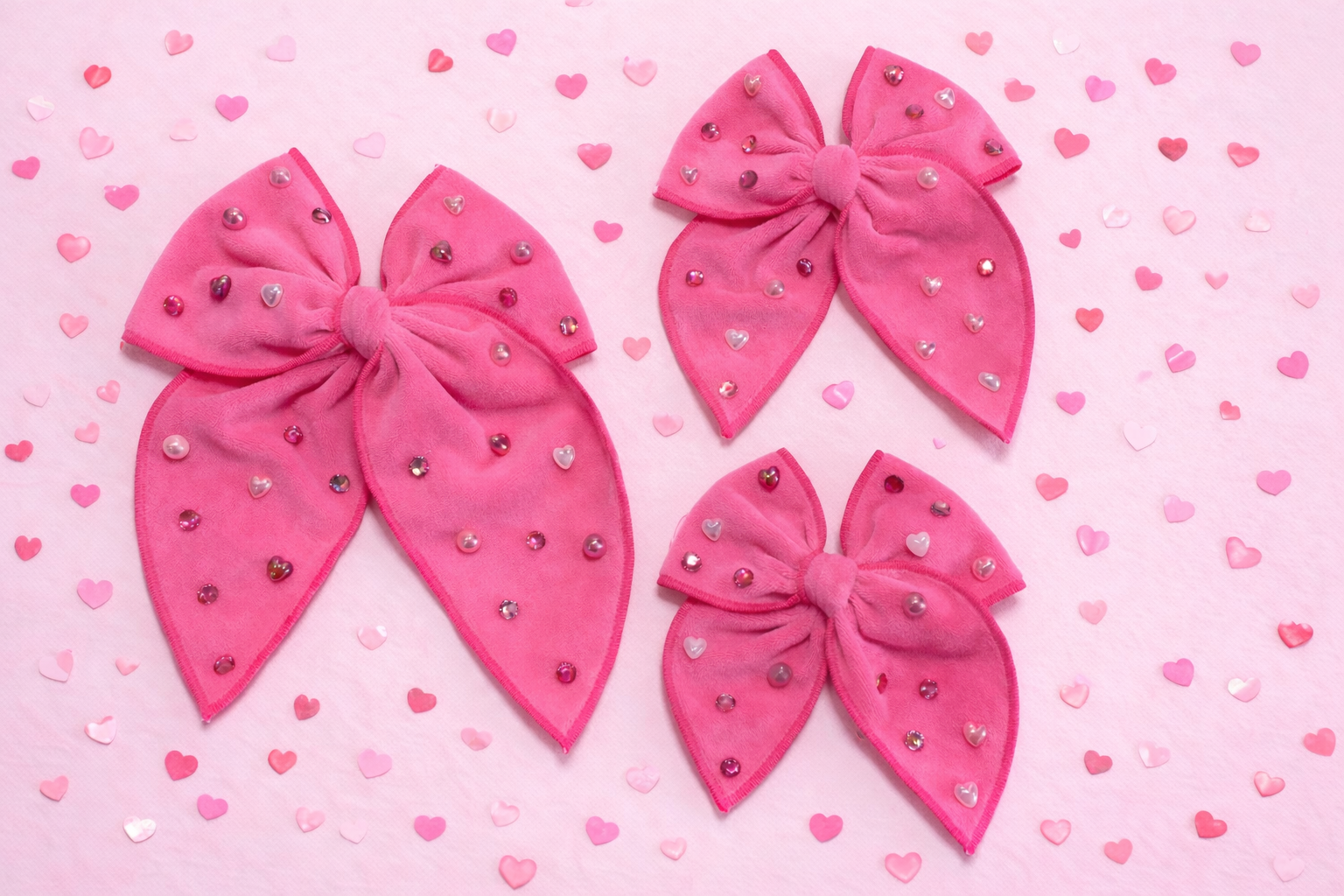 Velvet Hair Bow - Smitten