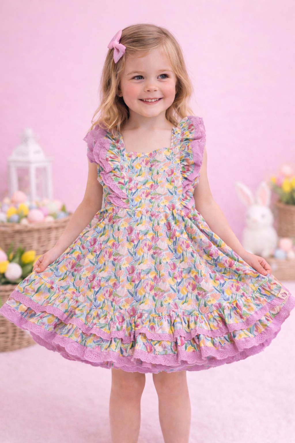 Drew Knit Dress - Tulip Twirl (Pre-Order)