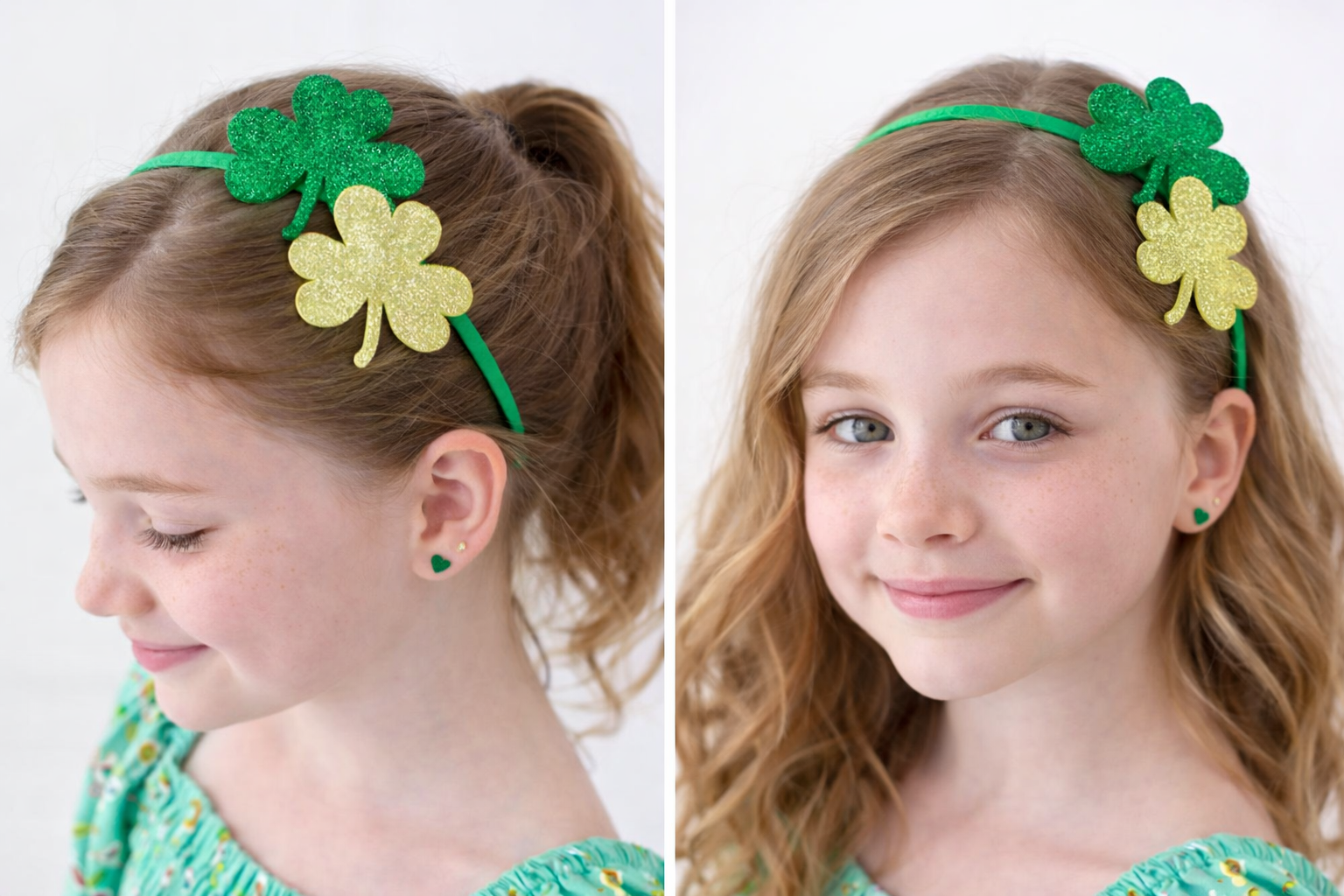 Glitter Shamrock Headband