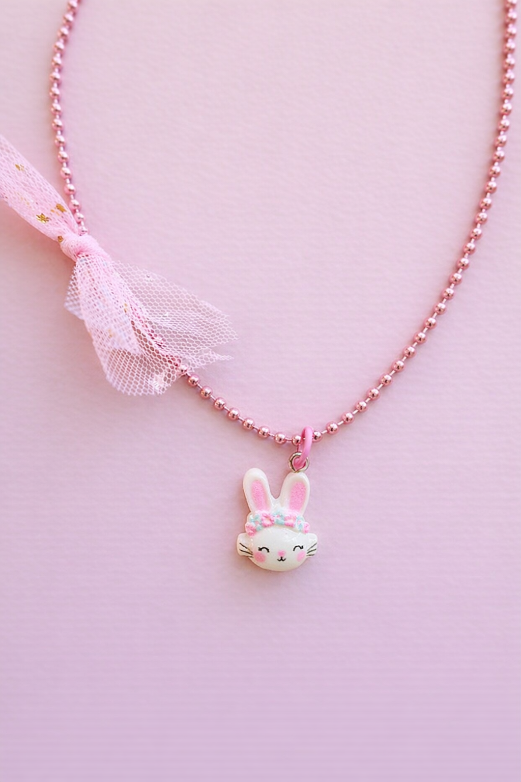 Blushing Bunny Charm Necklace