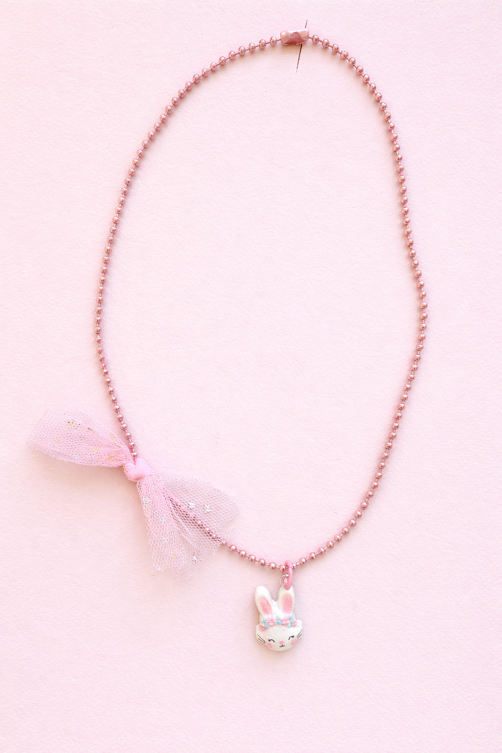 Blushing Bunny Charm Necklace