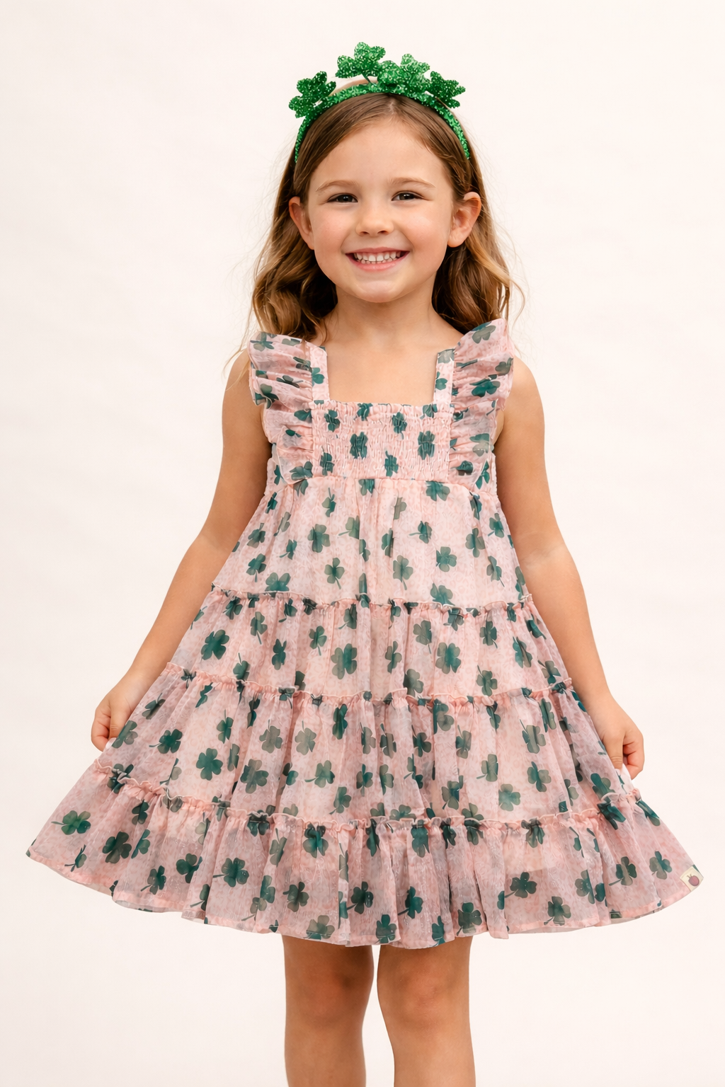 Brielle Shimmer Dress - Lucky Leopard