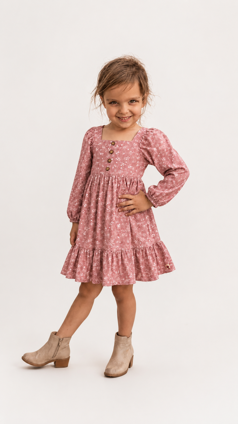 Puff Sleeve Gauze Dress - Flower Market (Pre-Order)