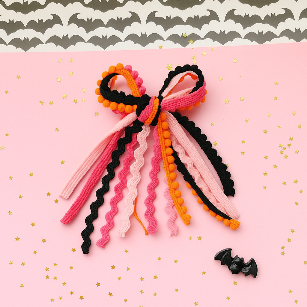 Textured Hair Bow - Pumpkin Patch Princess