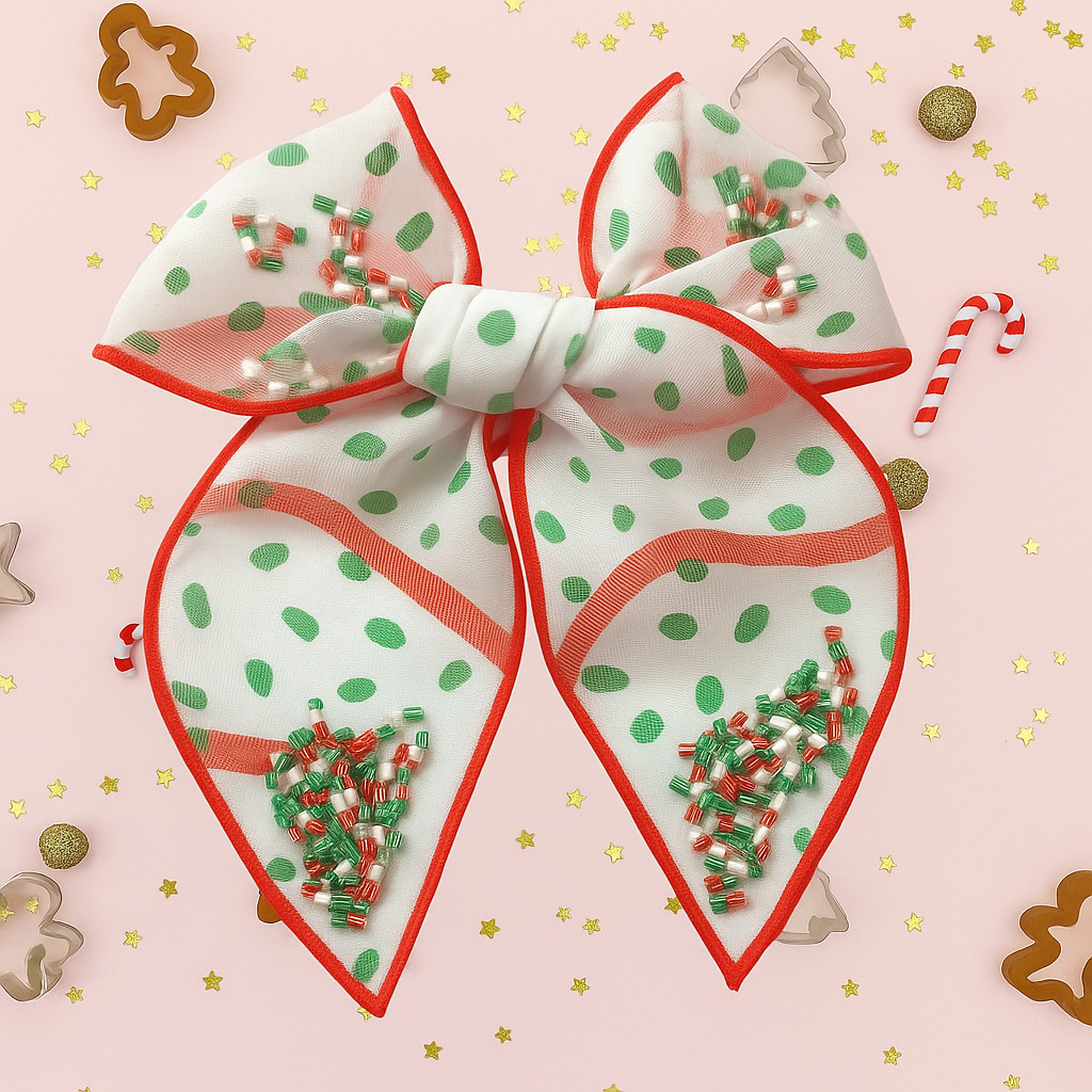 Mesh Shaker Bow - Holiday Treat