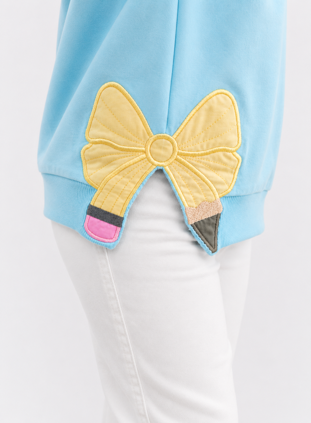 Women's Applique Sweater - Pencil Pop (Pre-order)