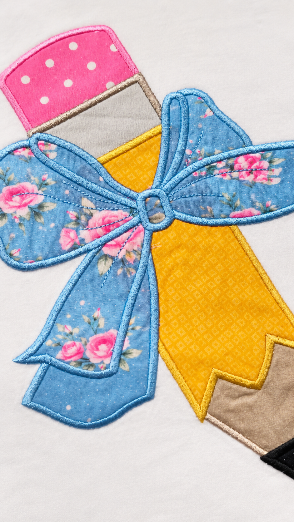 Applique Graphic Tee - Pencil & Petals Tee (Pre-Order)