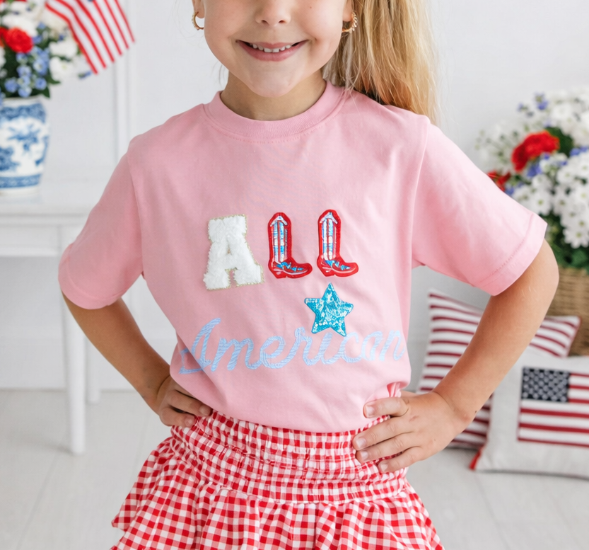 Graphic Applique Tee - All American