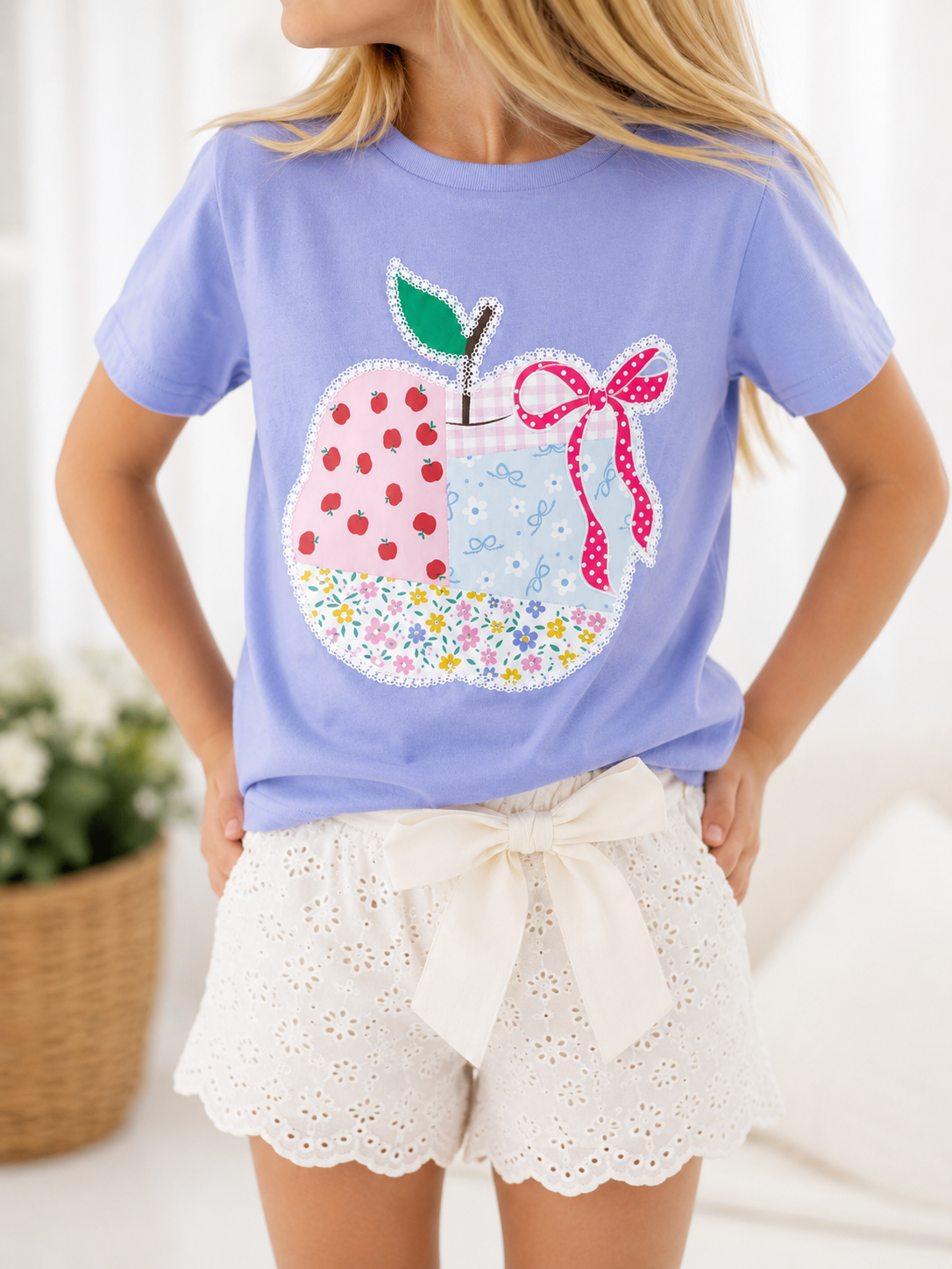 Graphic Tee - Apple Patchwork Charm (Pre-order)