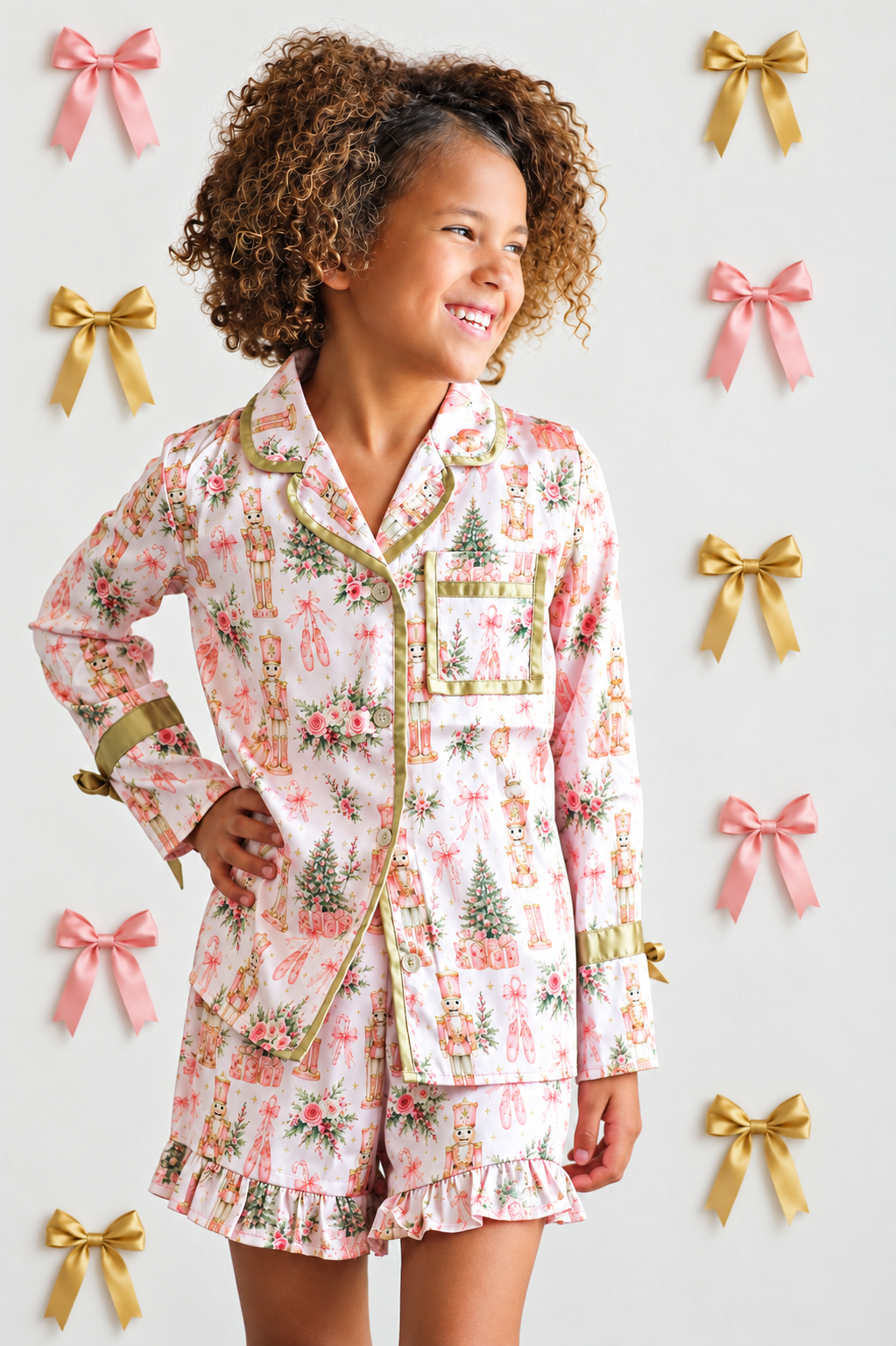 Satin Loungewear Set - Nutcracker Bloom (Pre-Order ships early November)