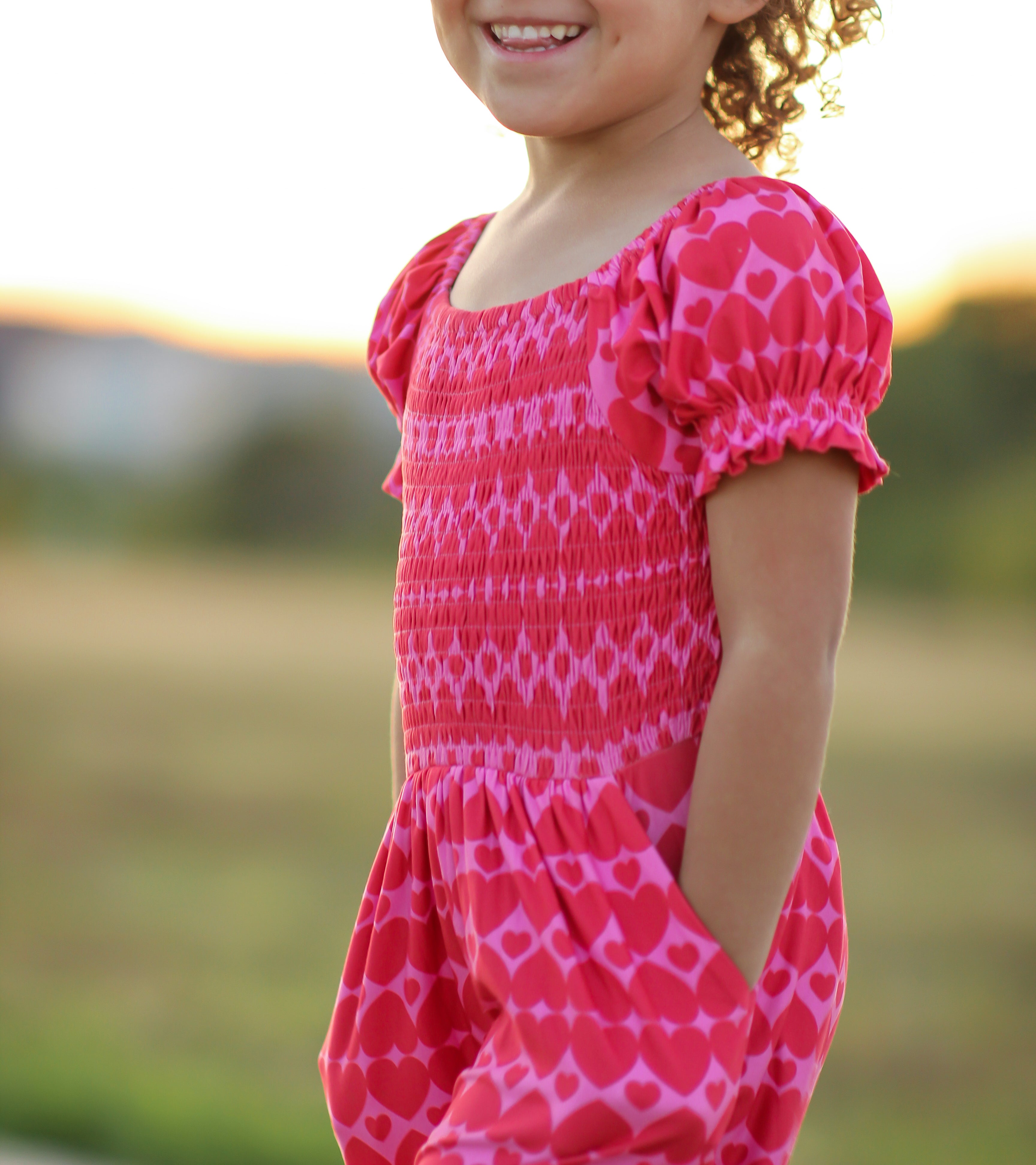 Quinn Romper - Dreamy Hearts
