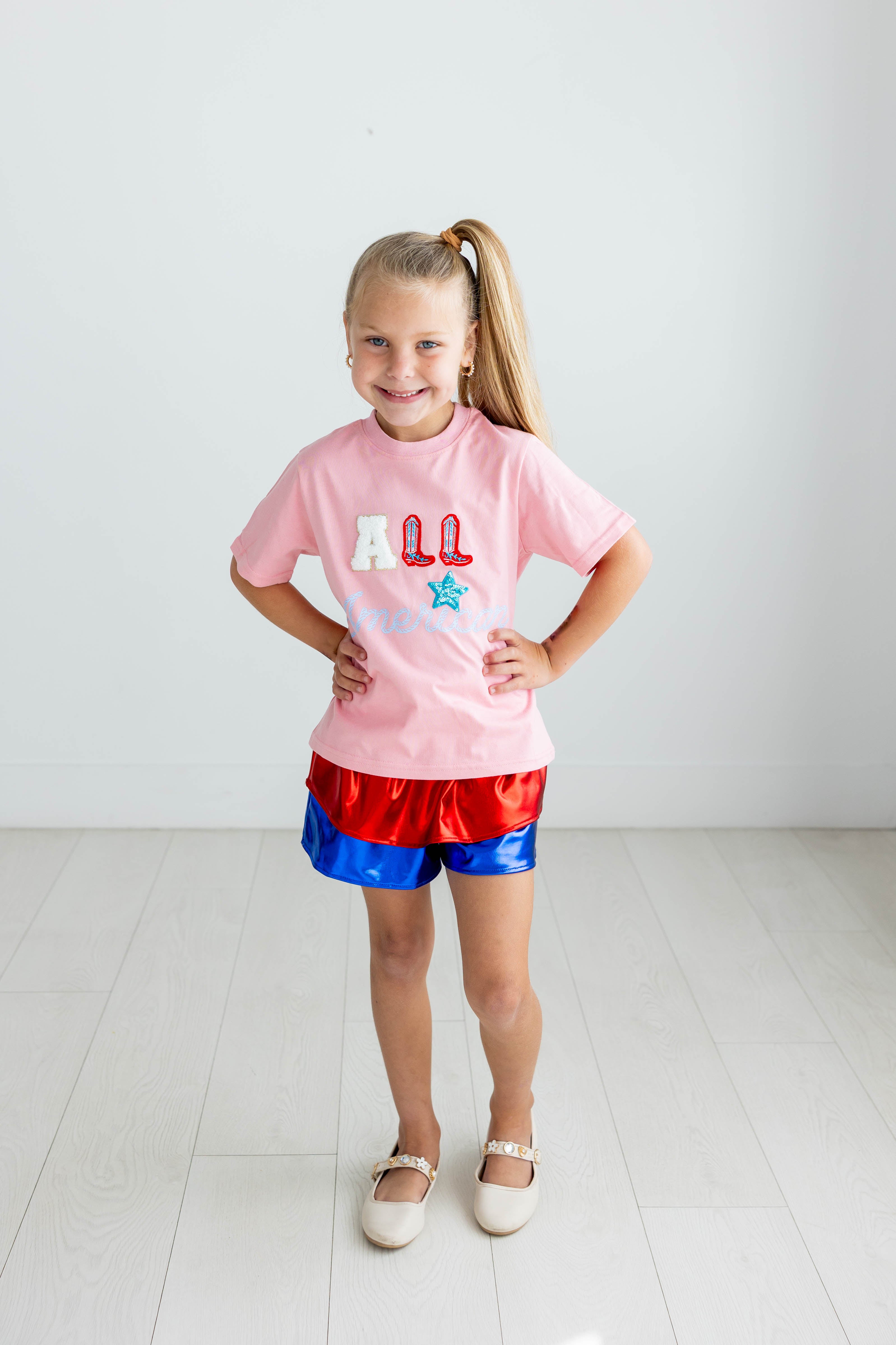 Metallic Skort - USA Sparkle