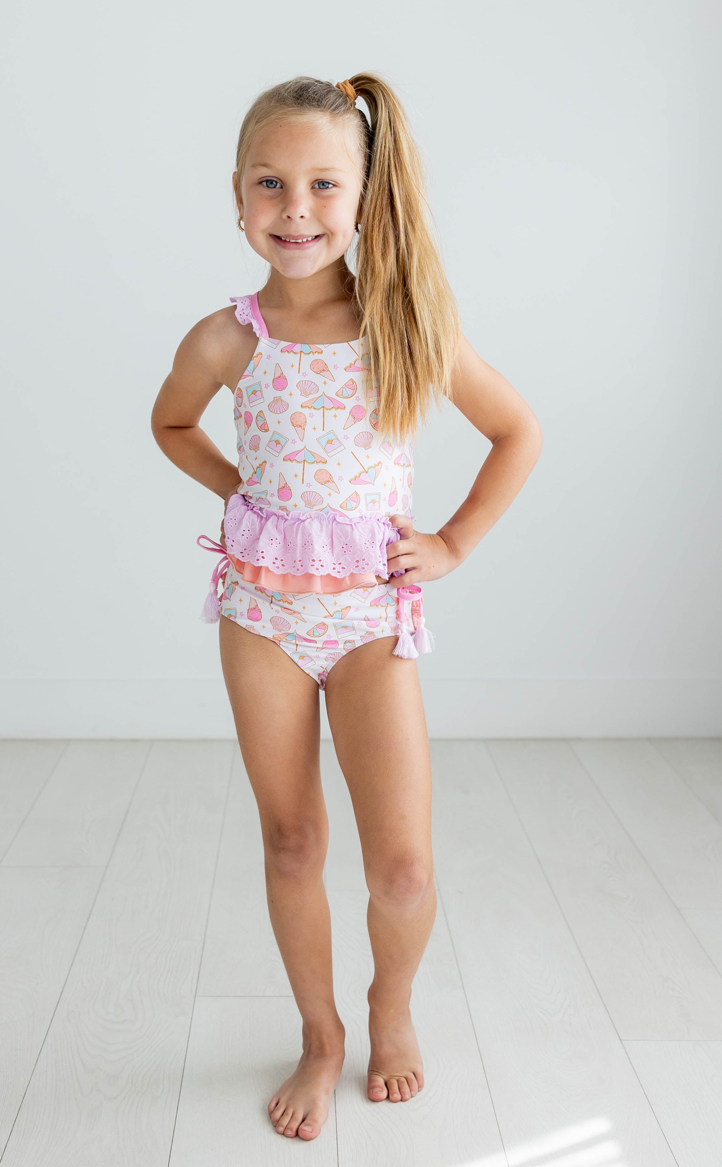 Selah Tankini Swimsuit - Seashell Sundae