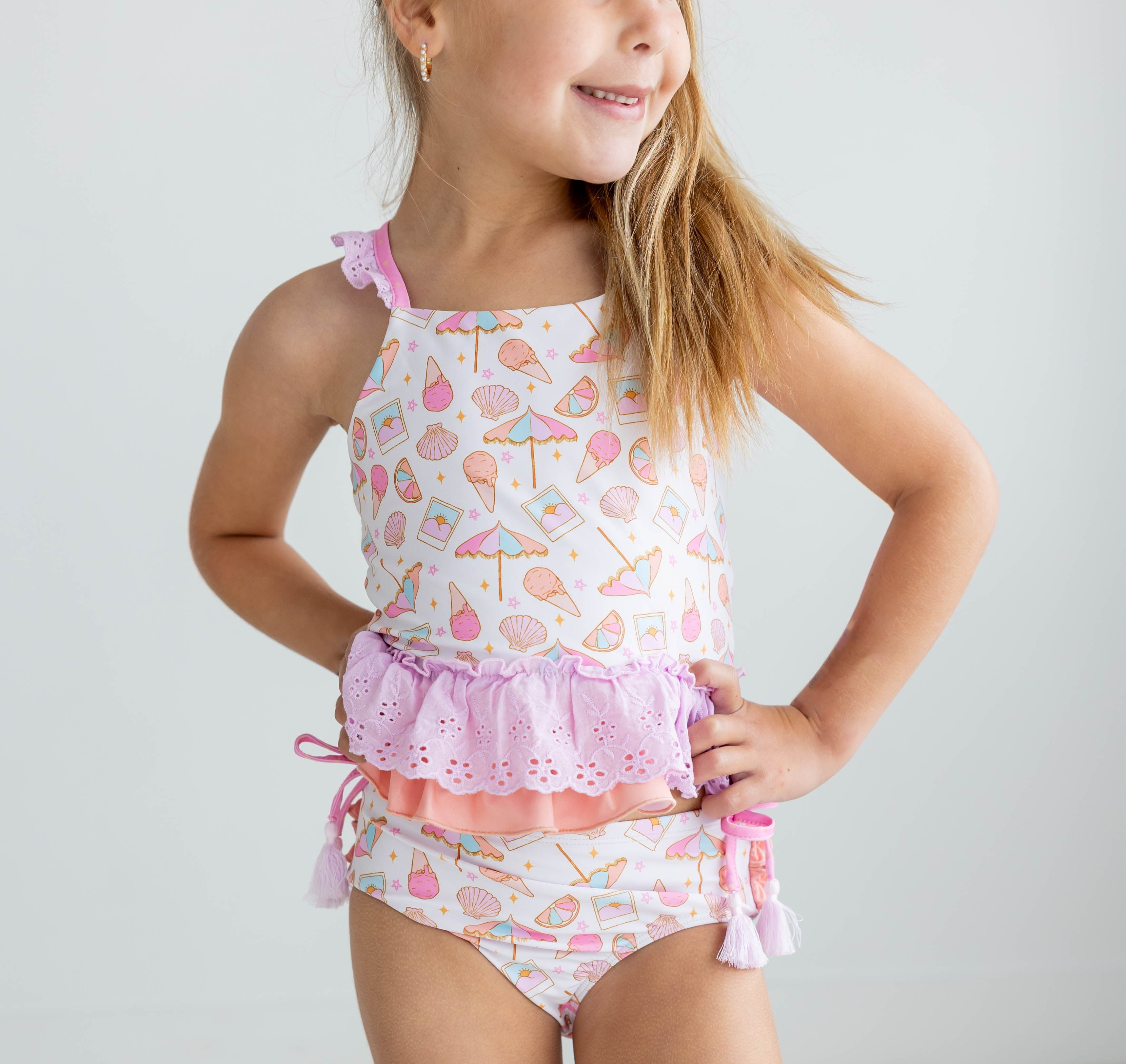 Selah Tankini Swimsuit - Seashell Sundae