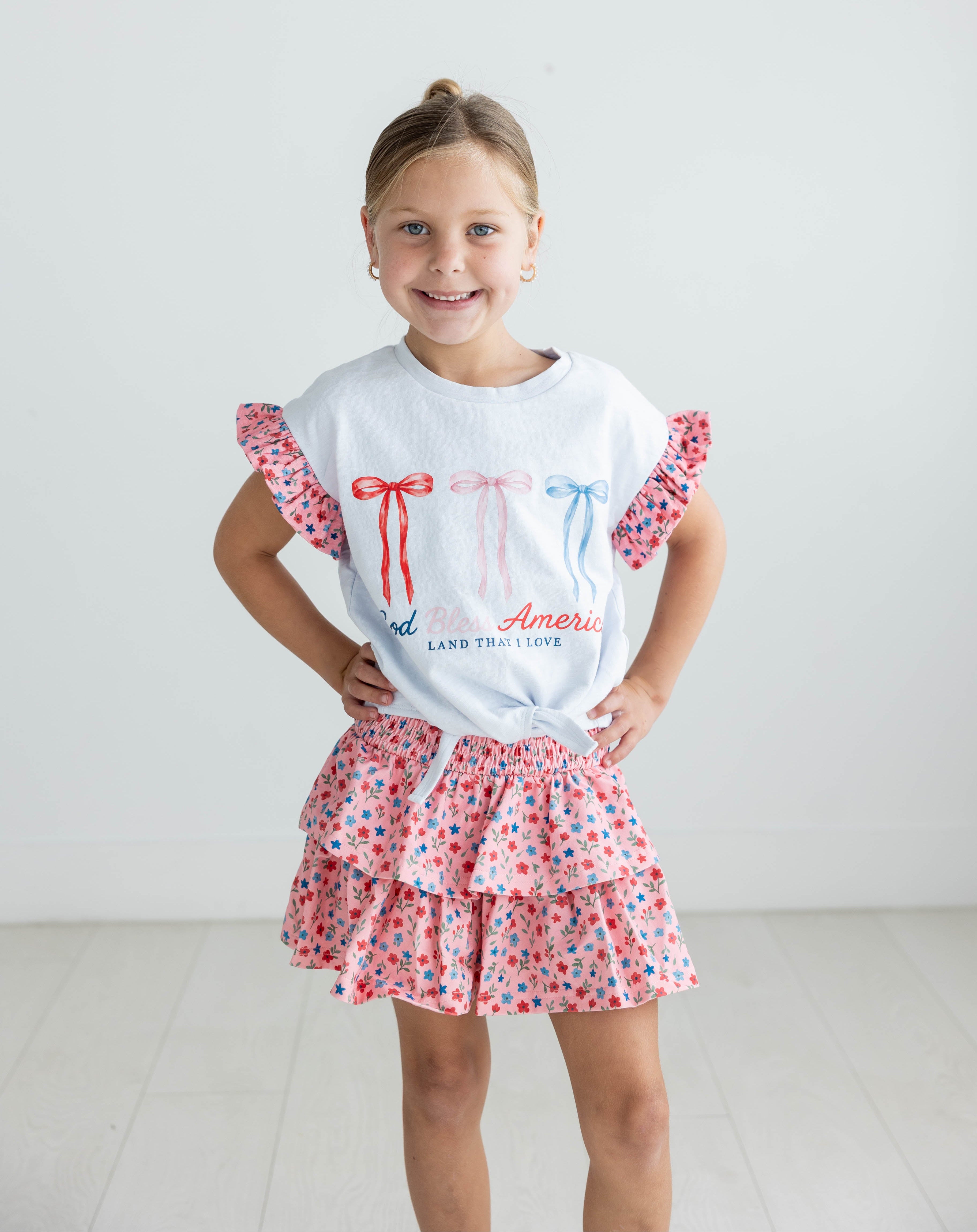 Blair Skirt - Star Spangled Garden