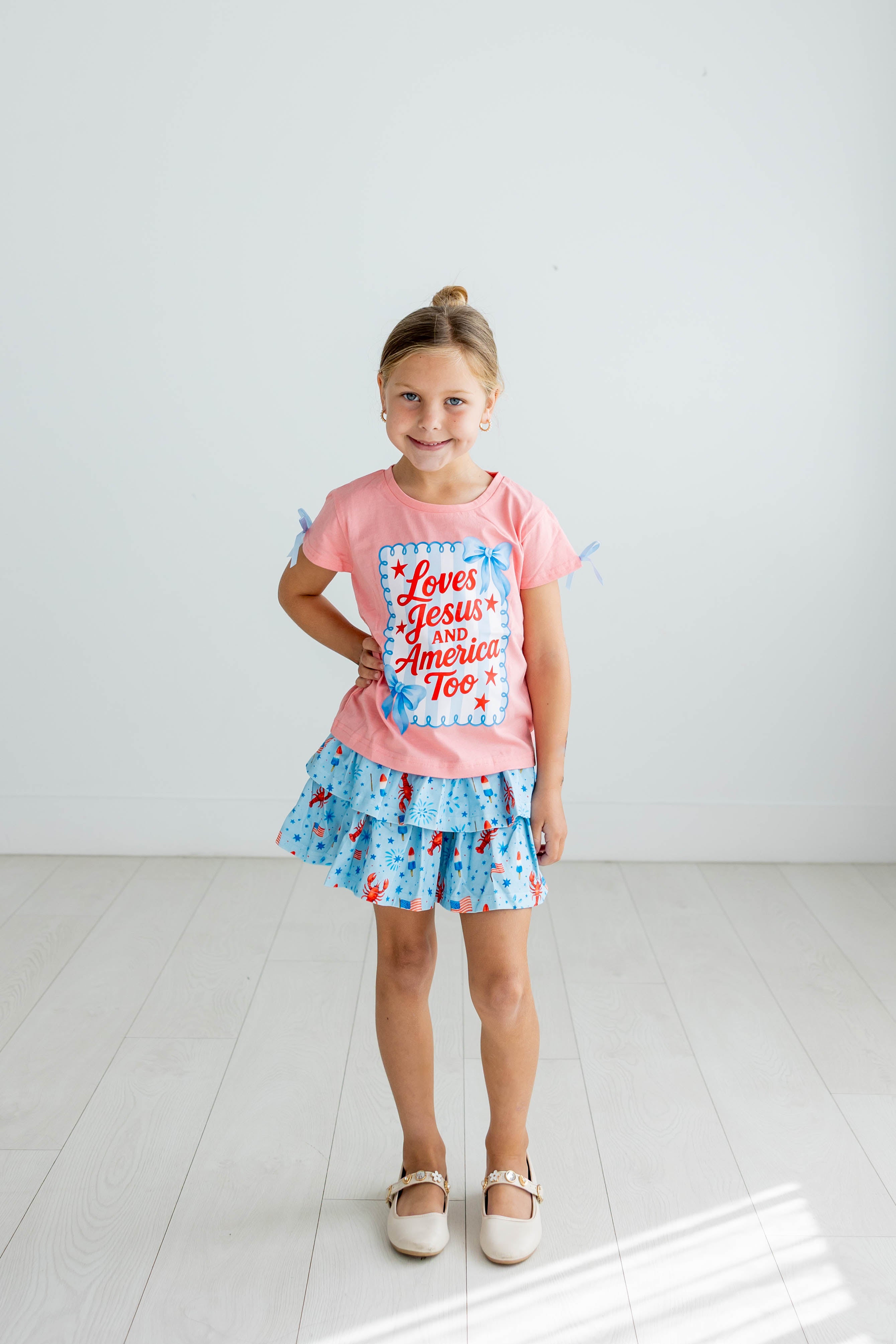 Graphic Tee - Loves Jesus & America Too