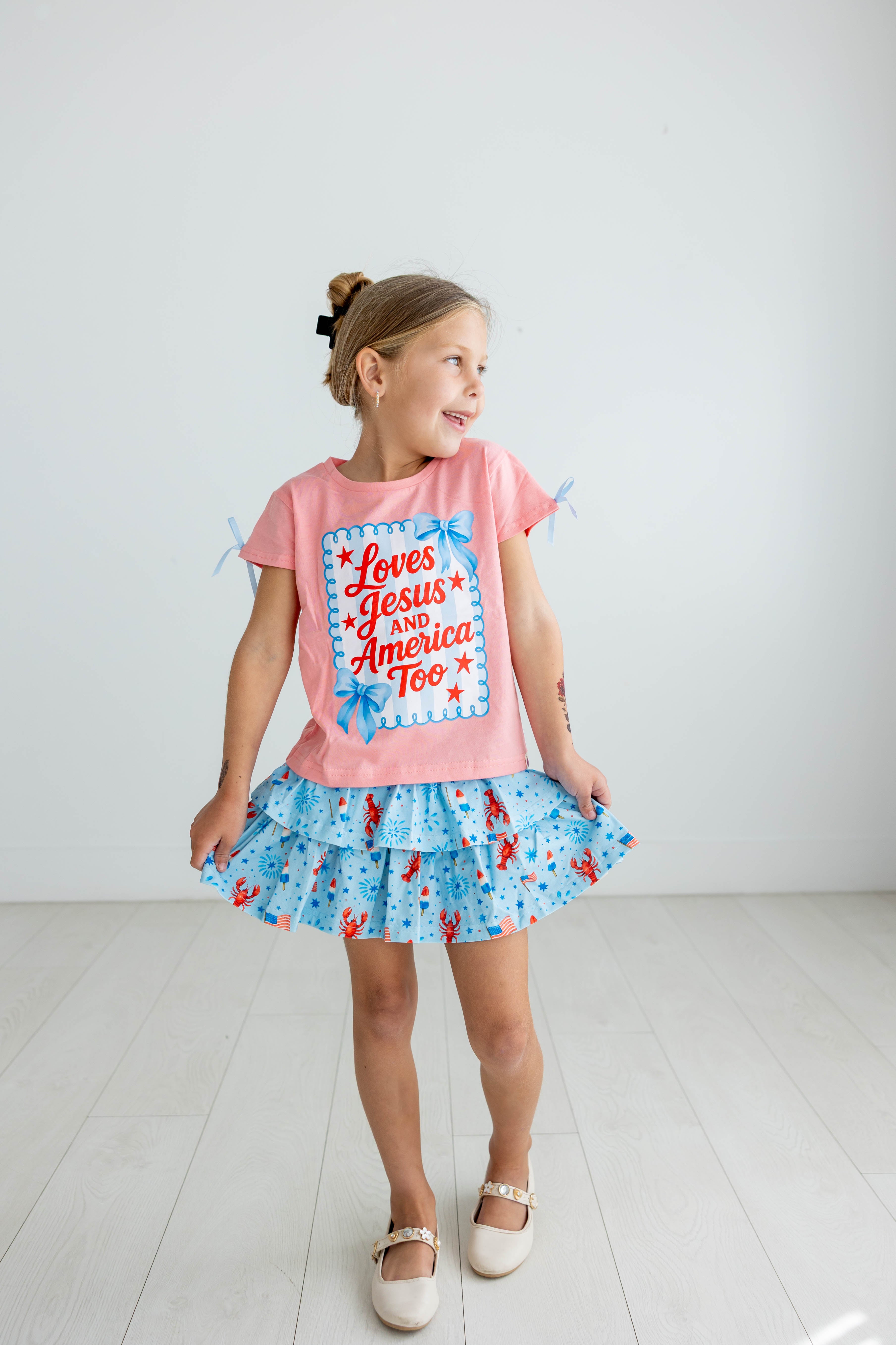 Graphic Tee - Loves Jesus & America Too