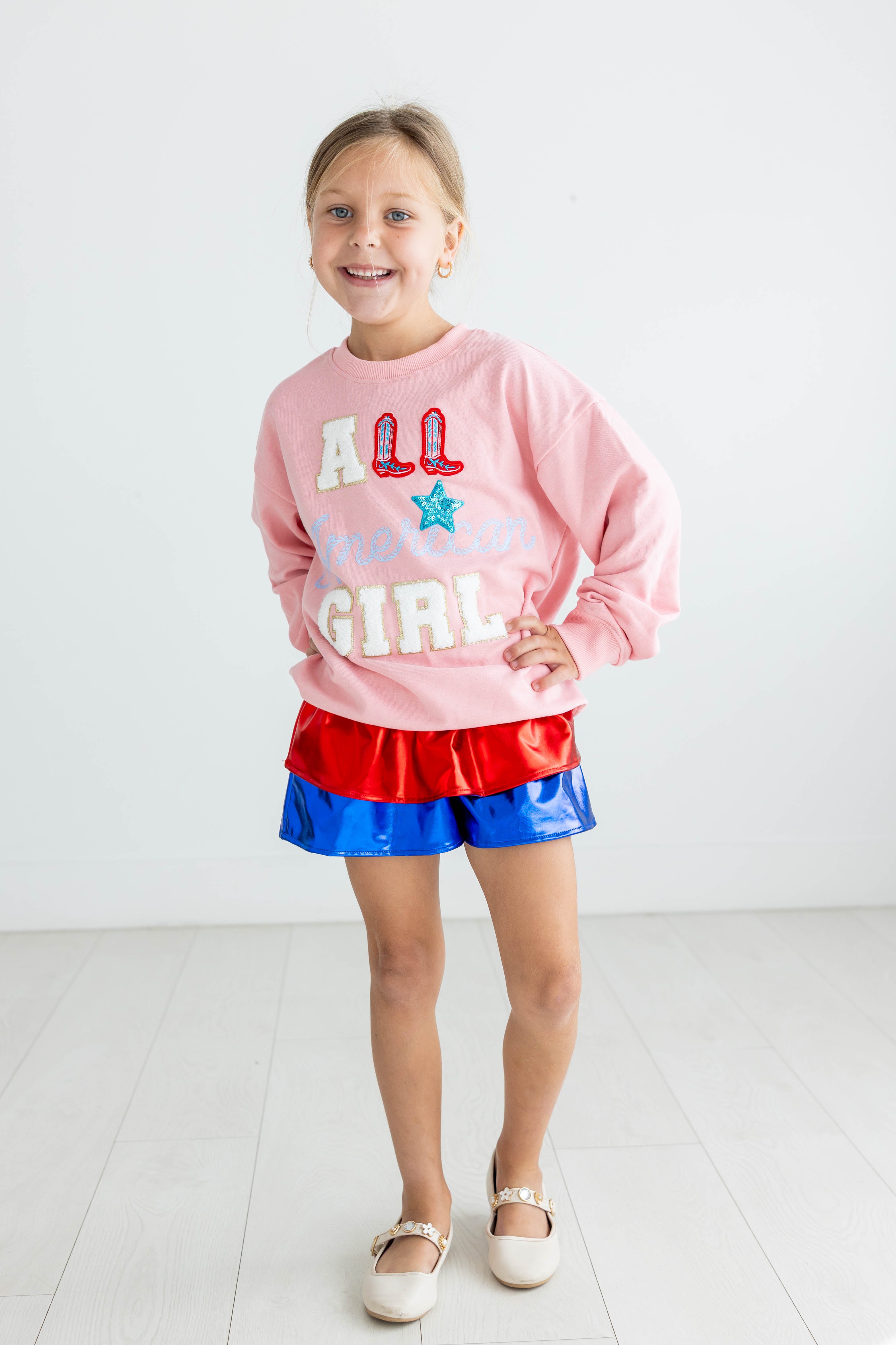 Metallic Skort - USA Sparkle