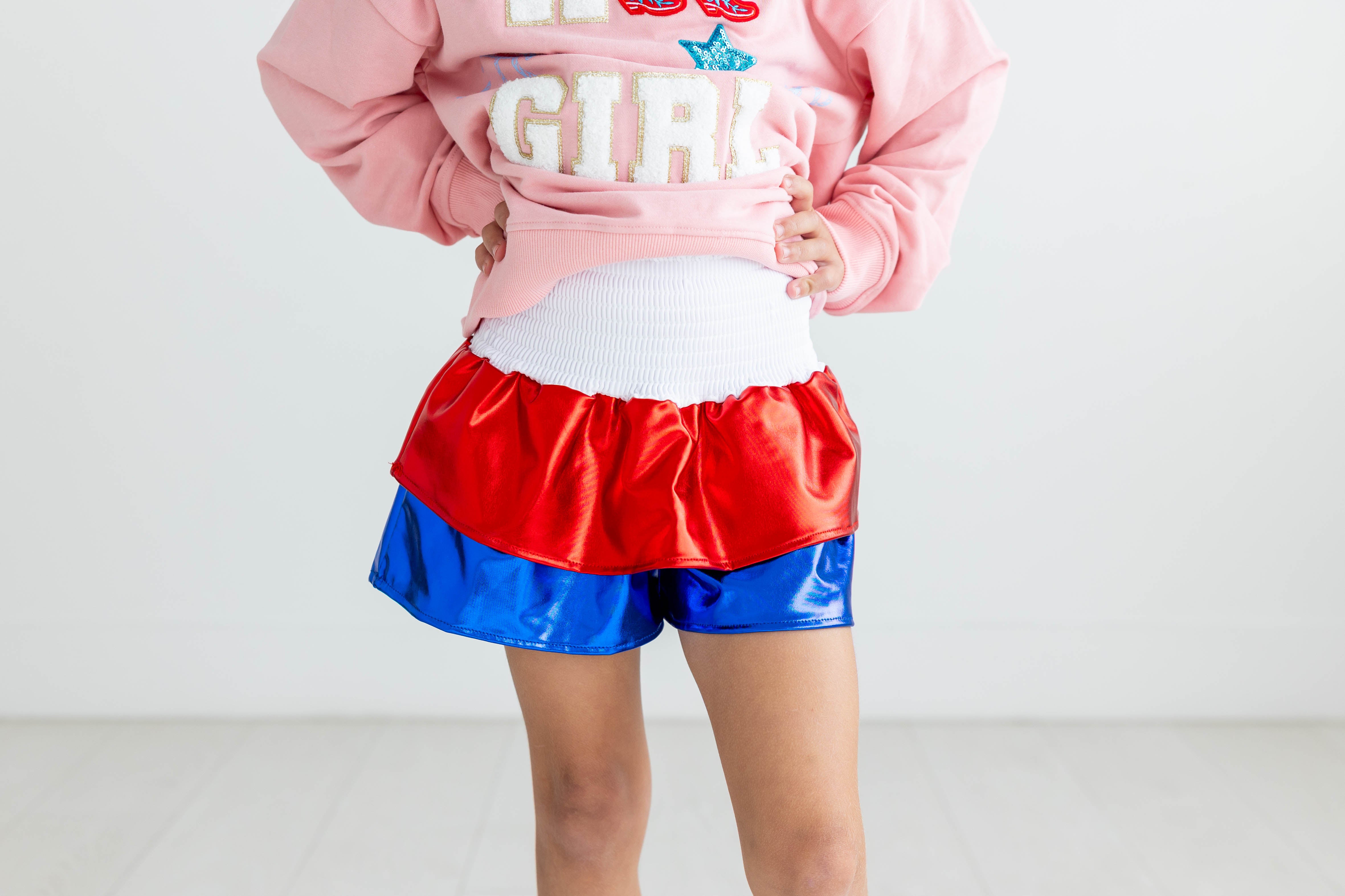 Metallic Skort - USA Sparkle