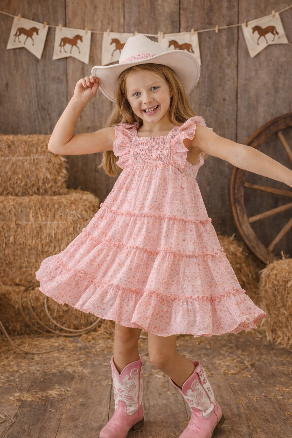 Brielle Shimmer Dress - Bandana Belle