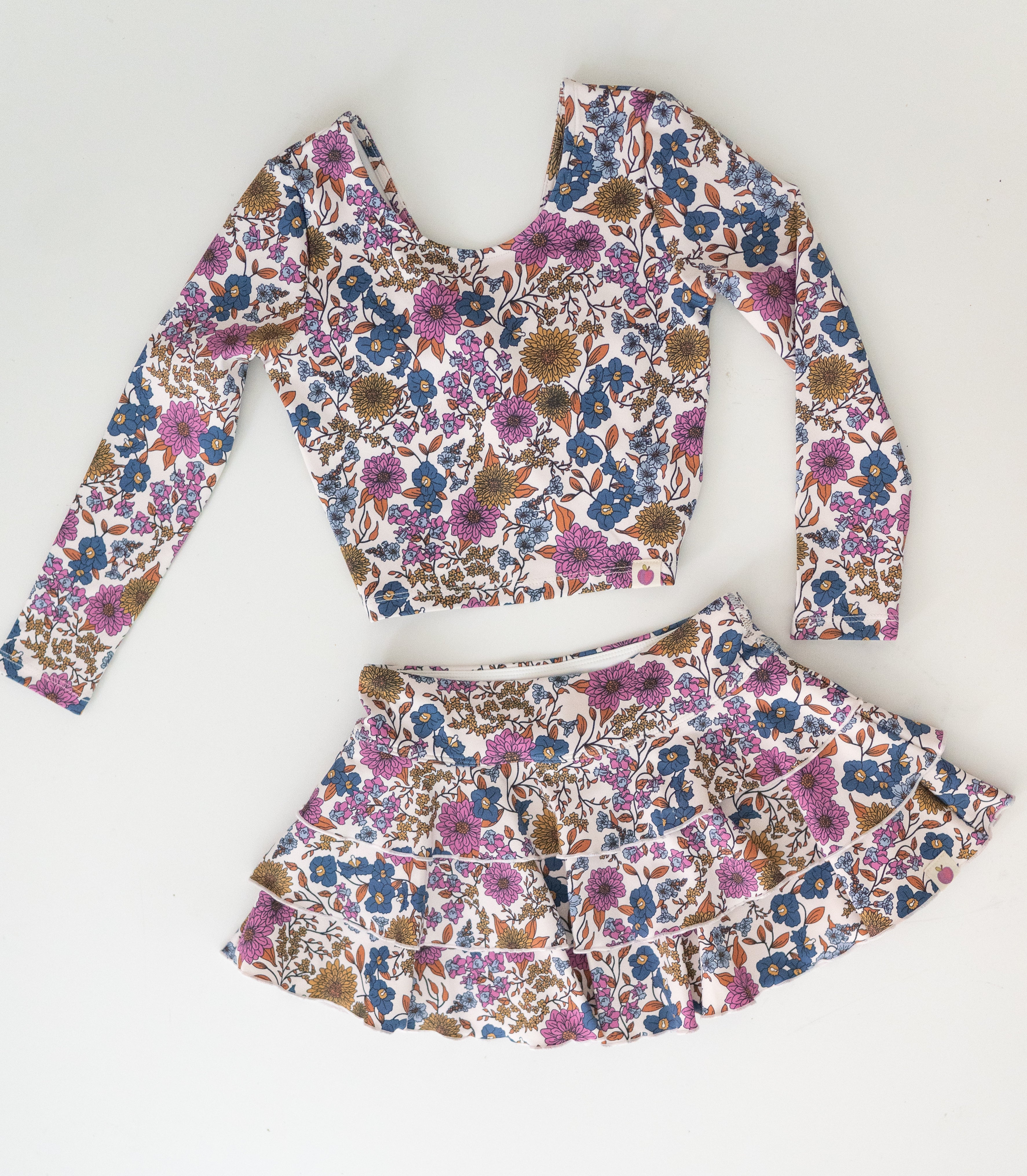 Active Skirt - Violet Fields (RUNS SMALL)