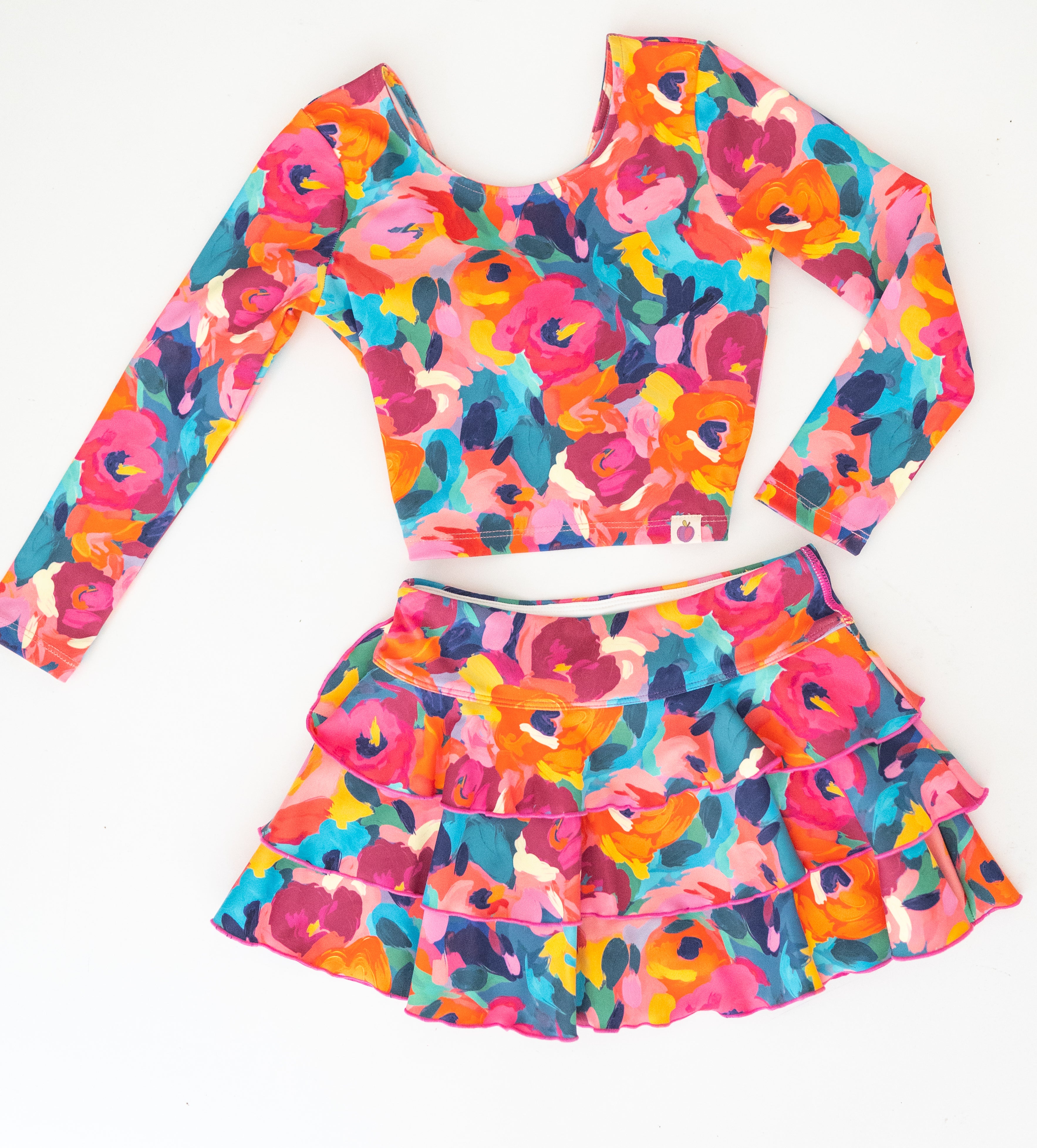 Active Skirt - Garden Strokes (RUNS SMALL)