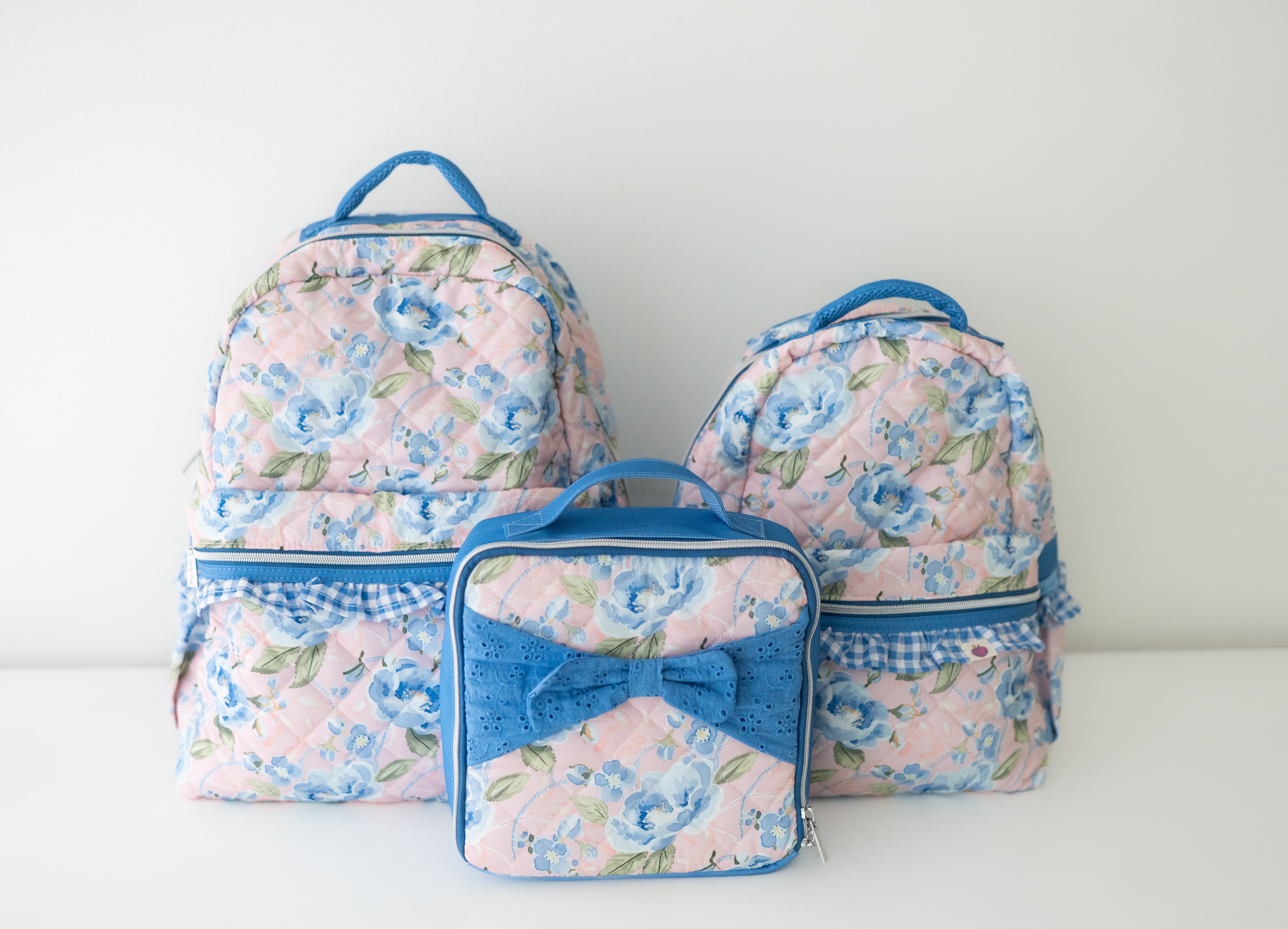 Quilted Mia Backpack - Blush & Bloom