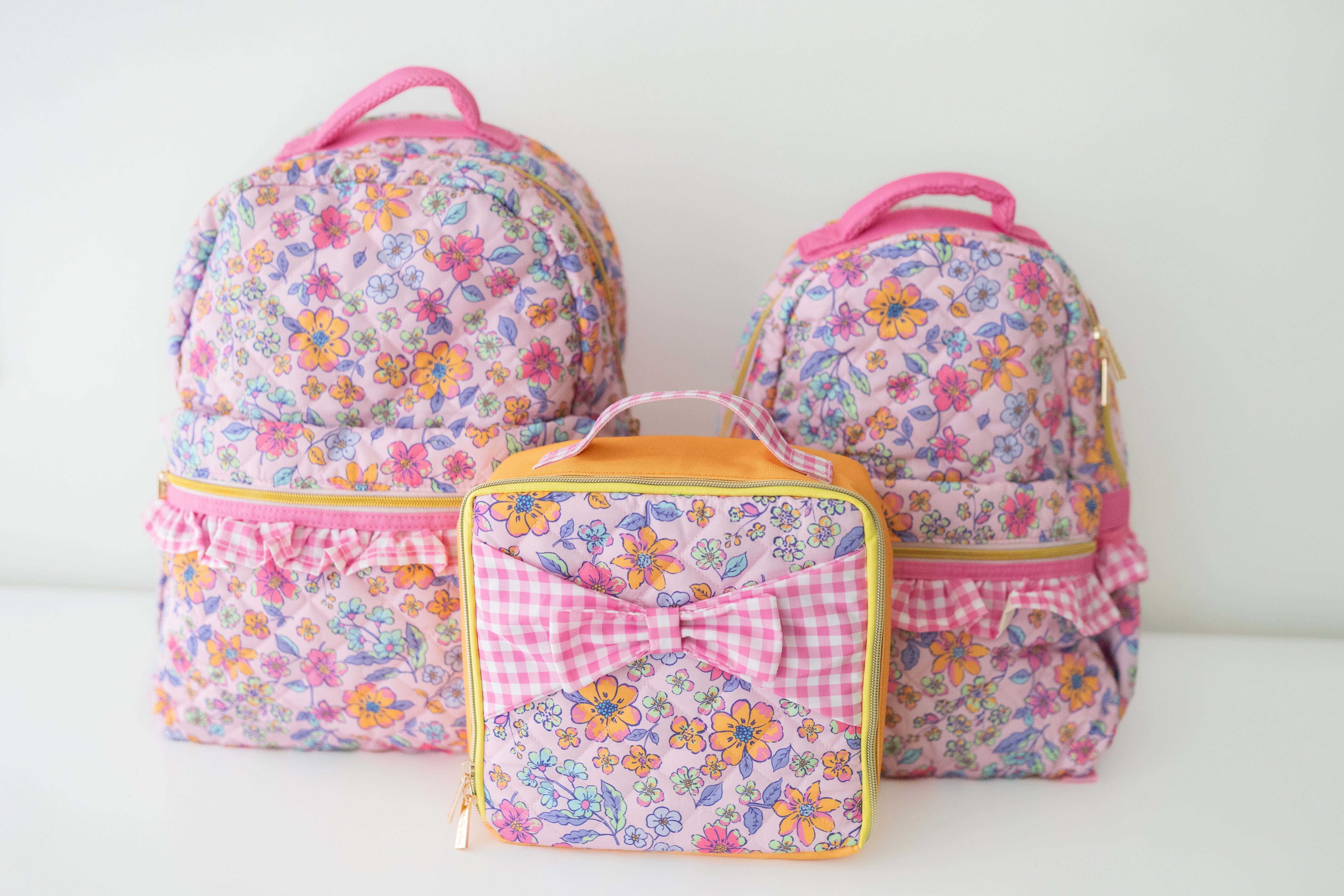 Quilted Mia Backpack - Sunset Sorbet