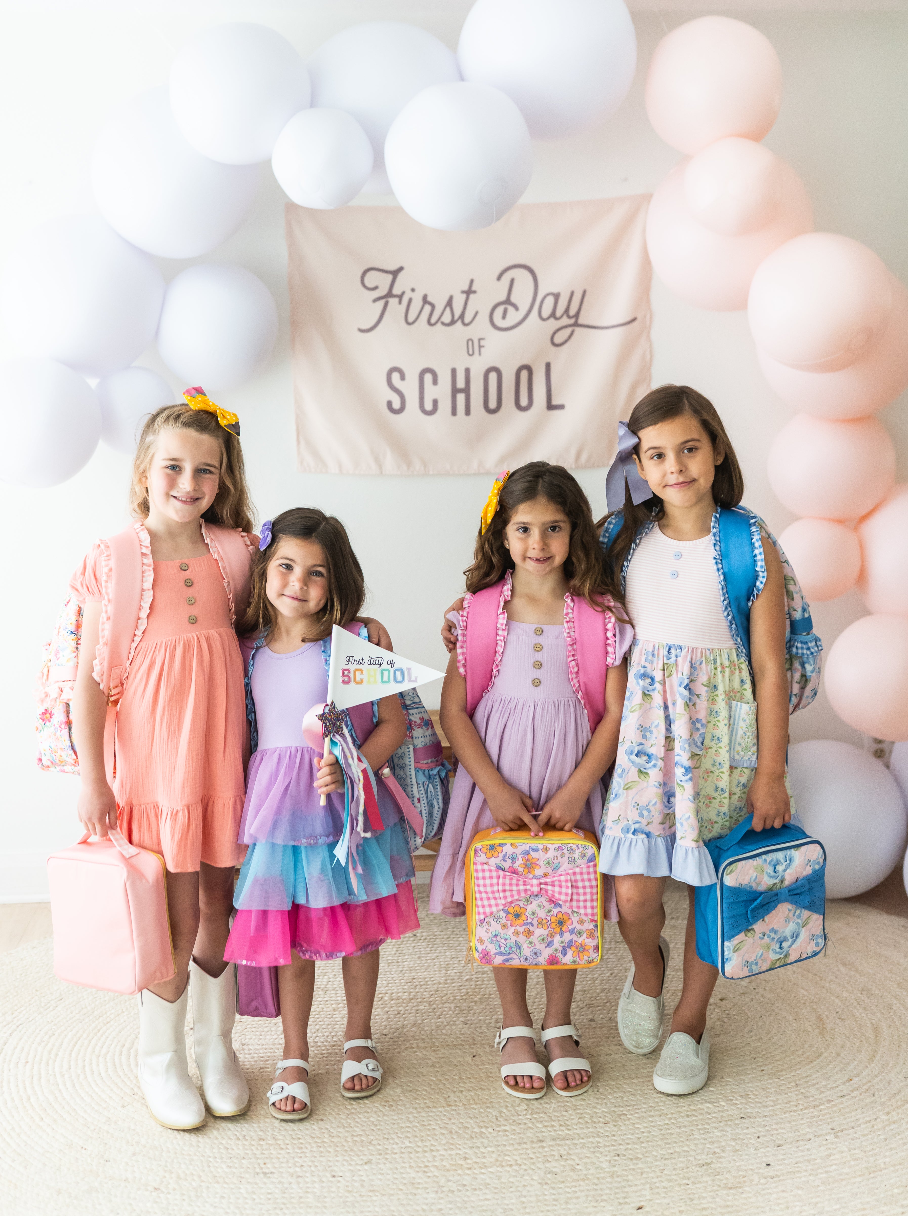 Quilted Mia Backpack - Rosé Ribbon Luxe