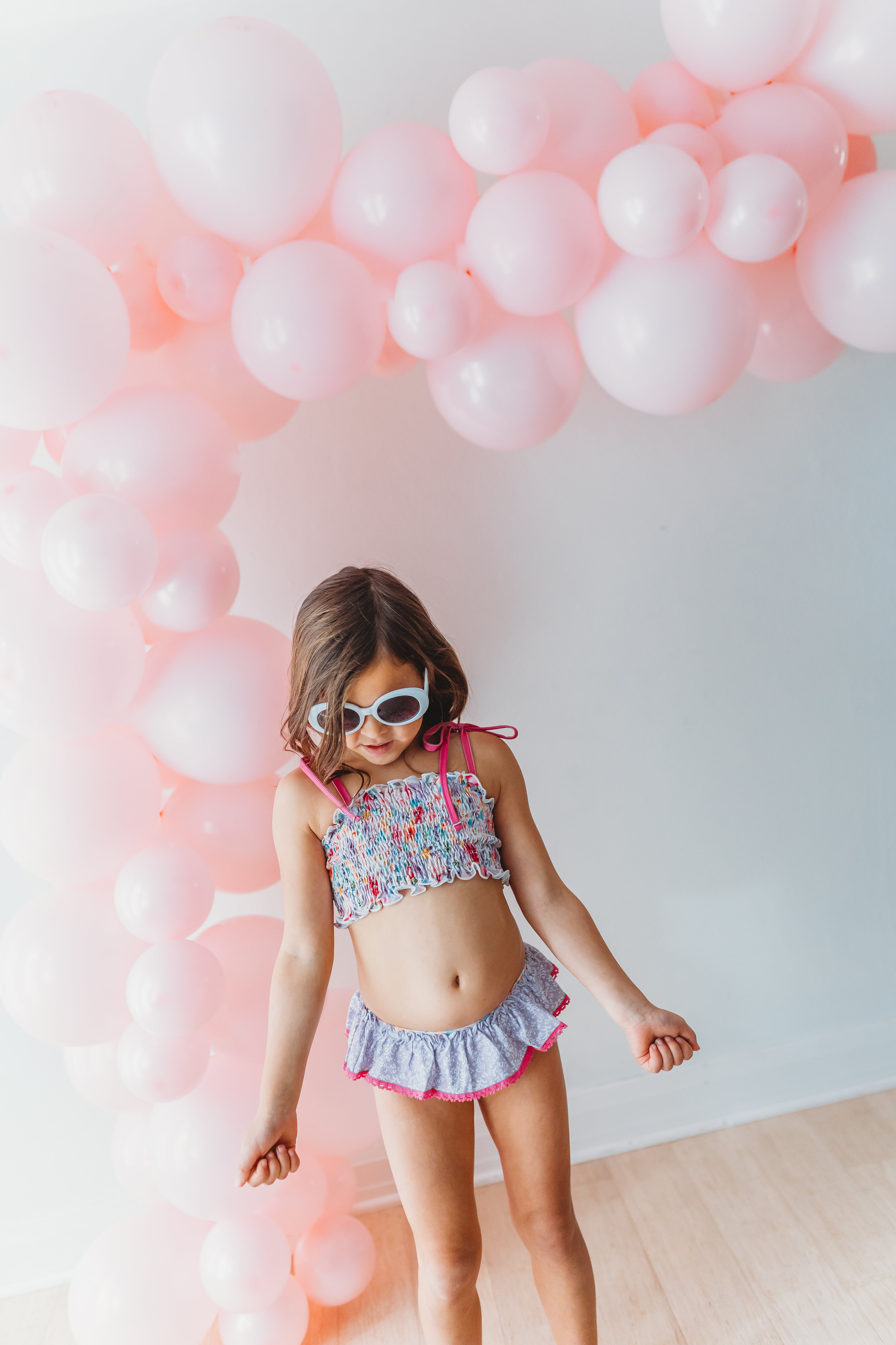 Waverly Shirred Swimsuit - Bloom Burst