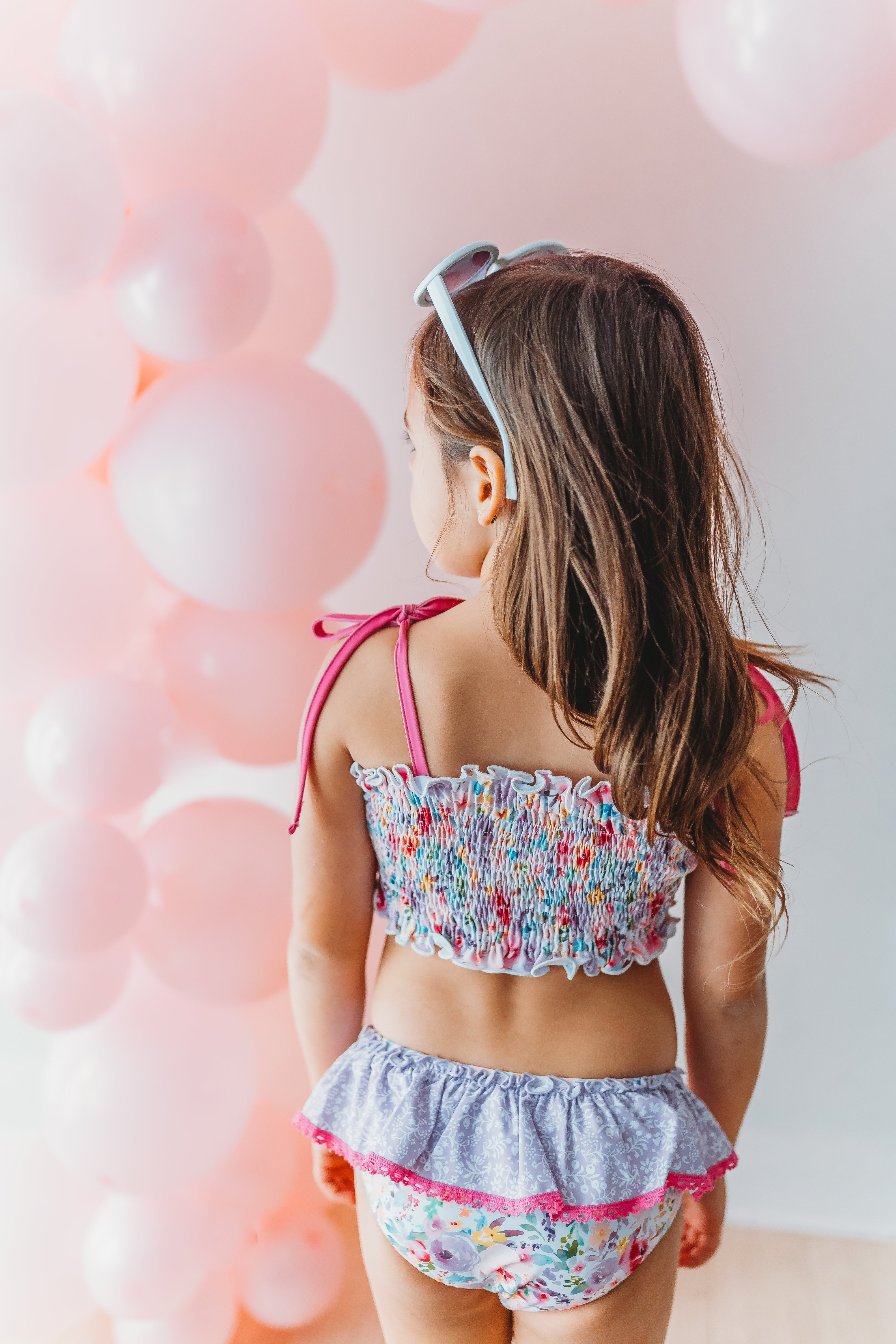 Waverly Shirred Swimsuit - Bloom Burst