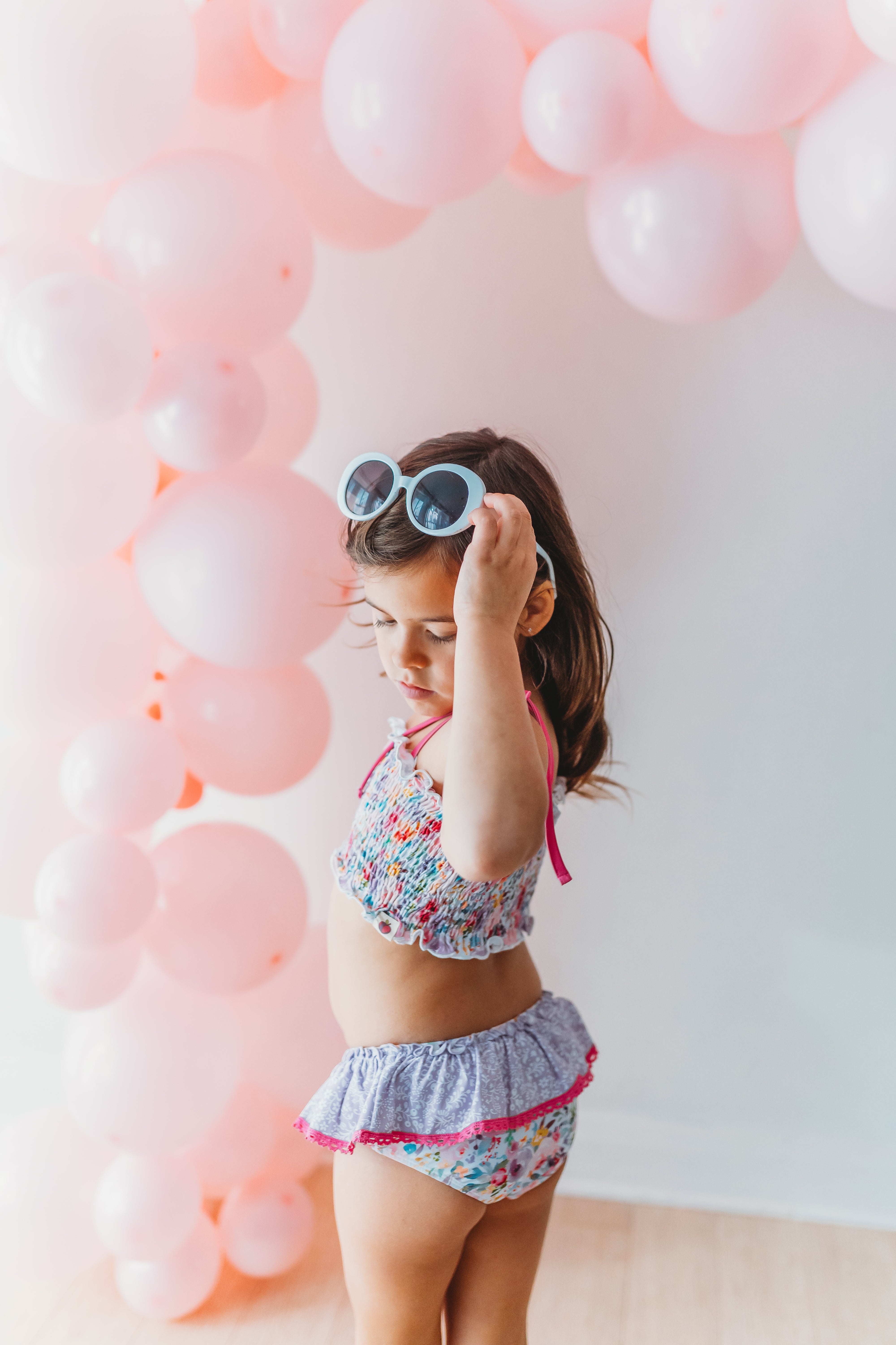 Waverly Shirred Swimsuit - Bloom Burst