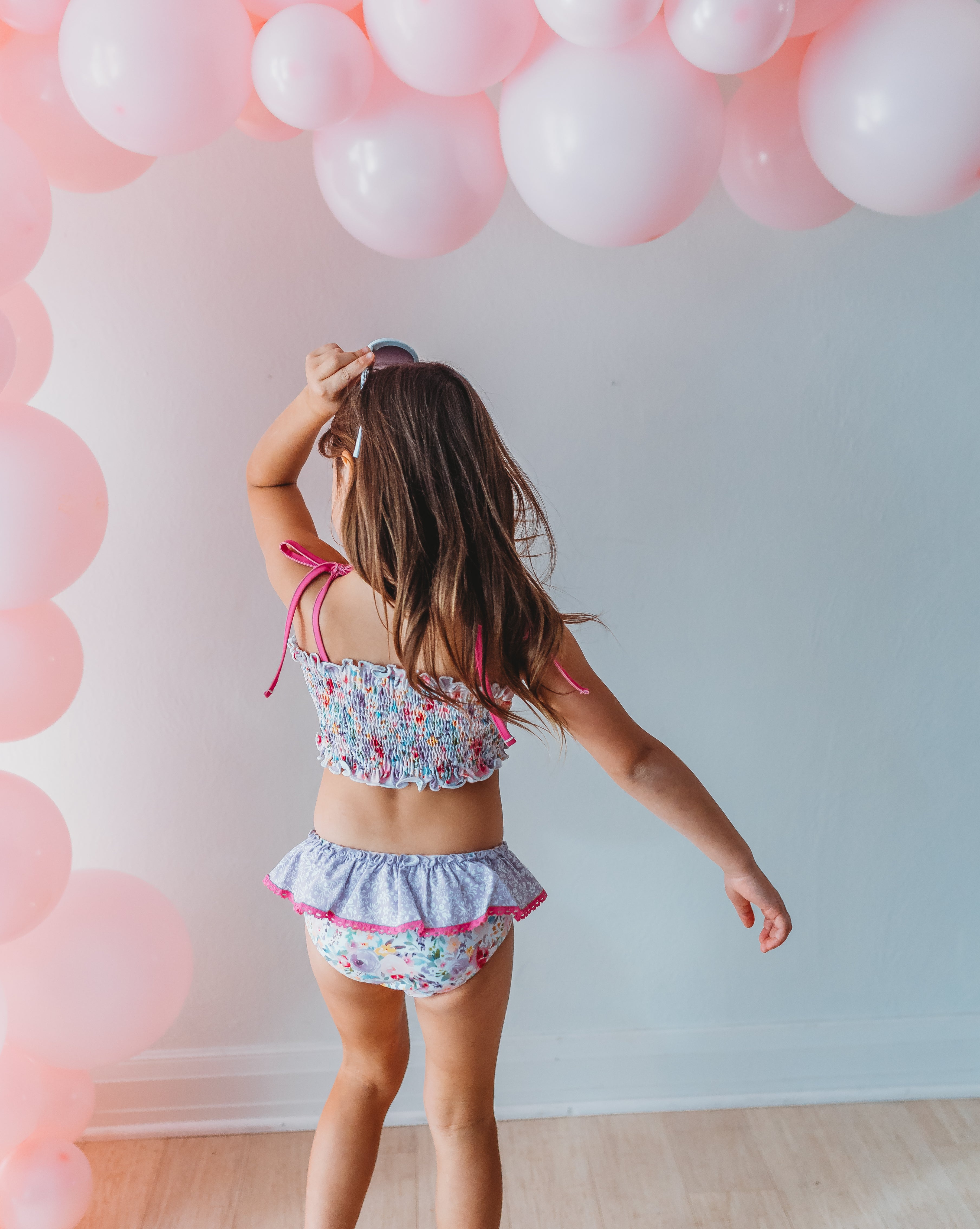 Waverly Shirred Swimsuit - Bloom Burst