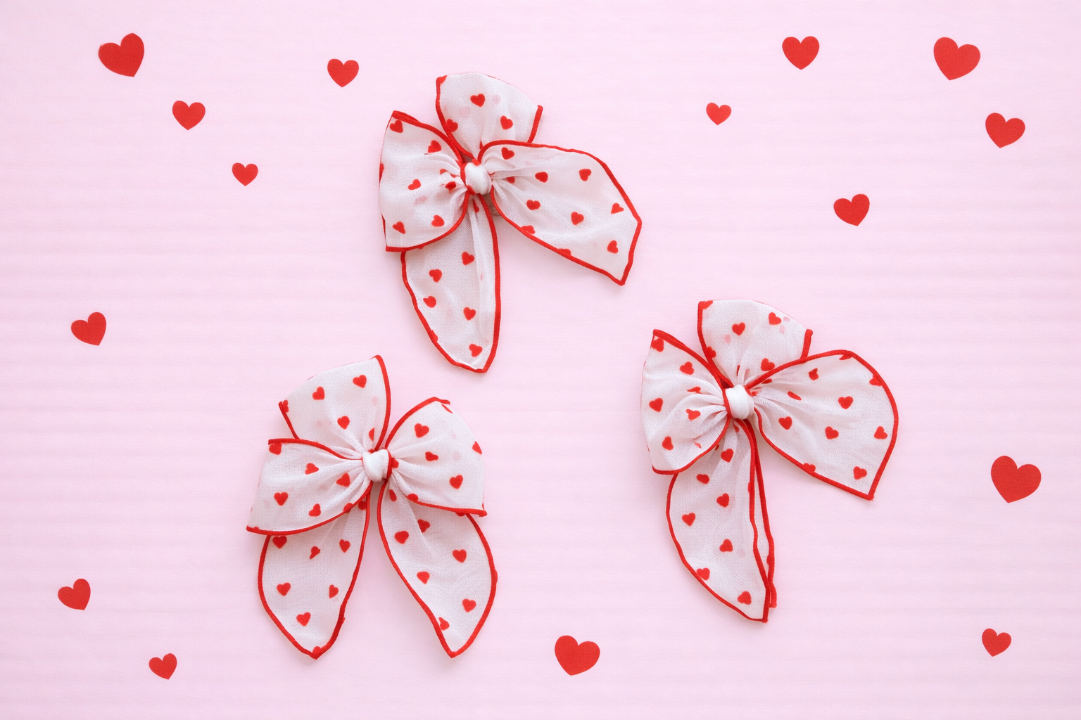 Tulle Hair Bow - Love Bug