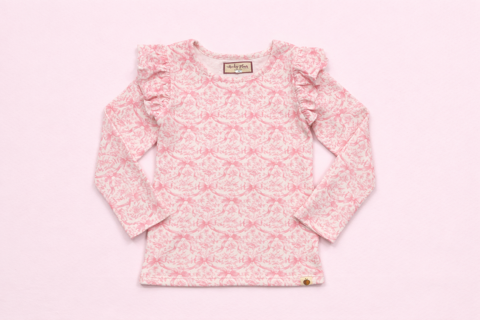 Ribbed Ruffle Top - Heirloom Rose
