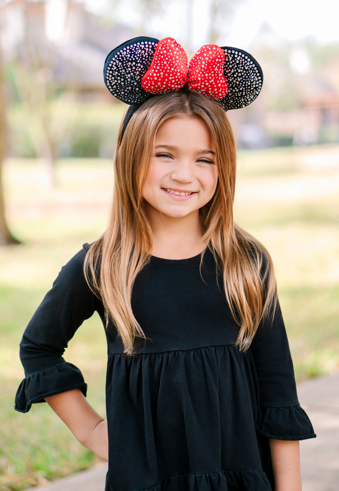Rhinestone Mouse Ears Headband