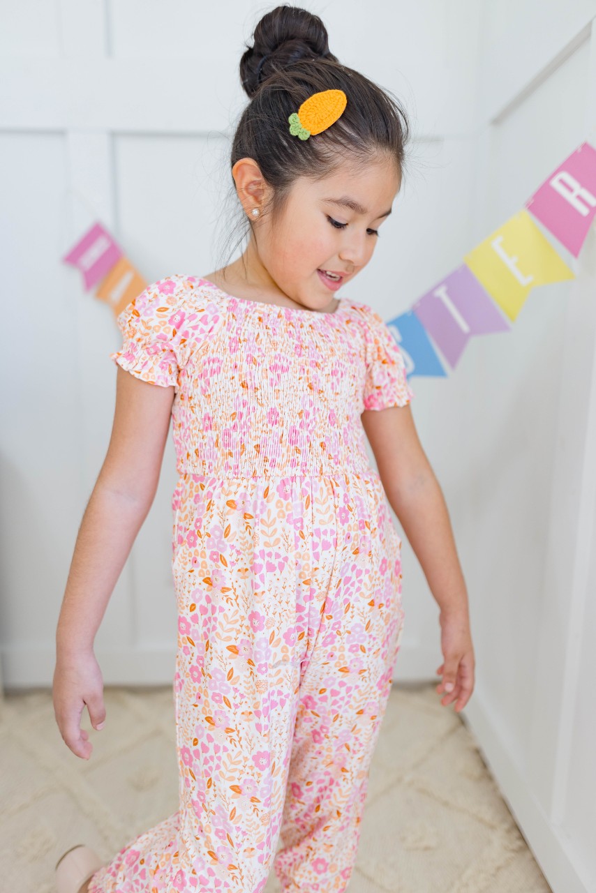 Quinn Romper - Citrus Bloom Bliss